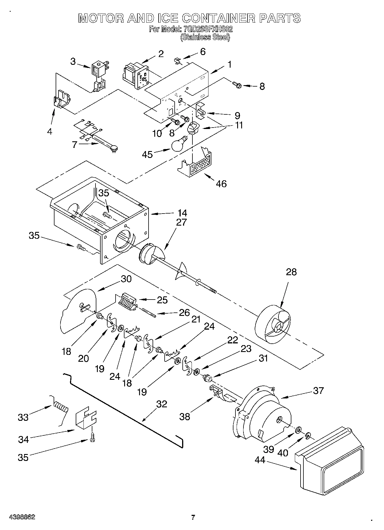 05 - MOTOR AND ICE CONTAINER