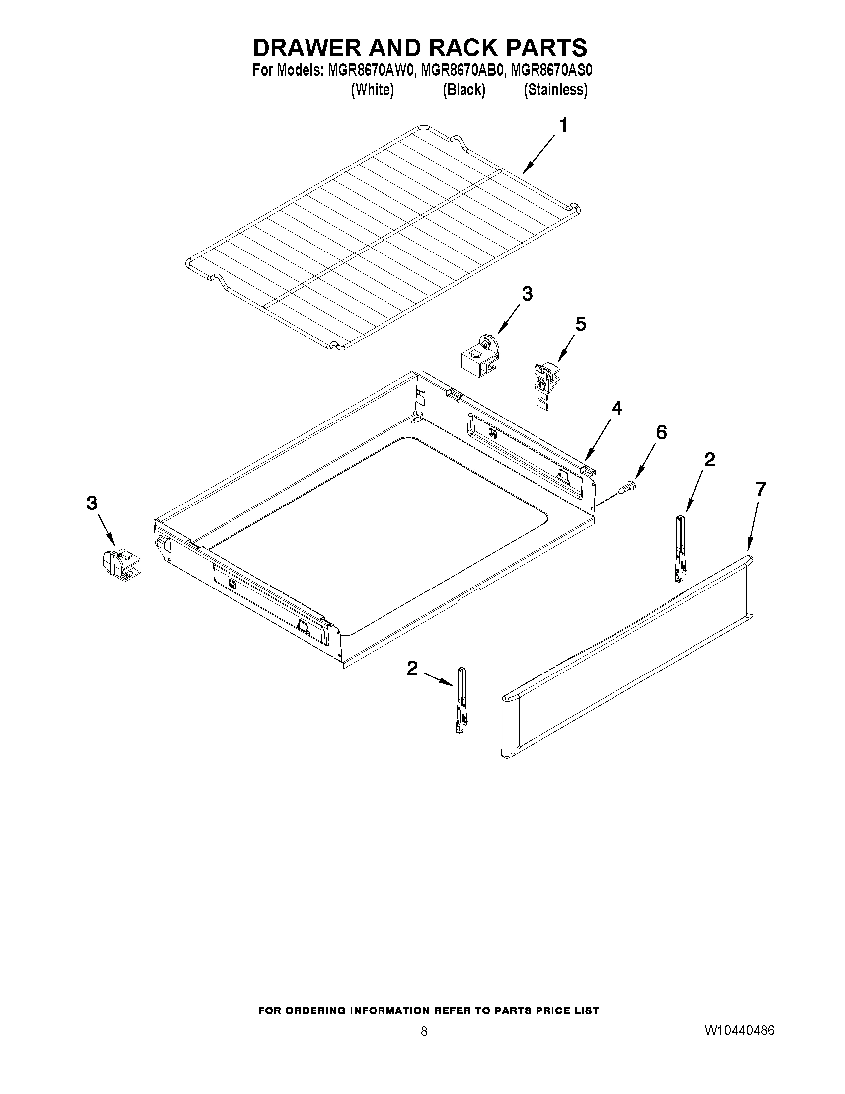 06 - DRAWER AND RACK PARTS