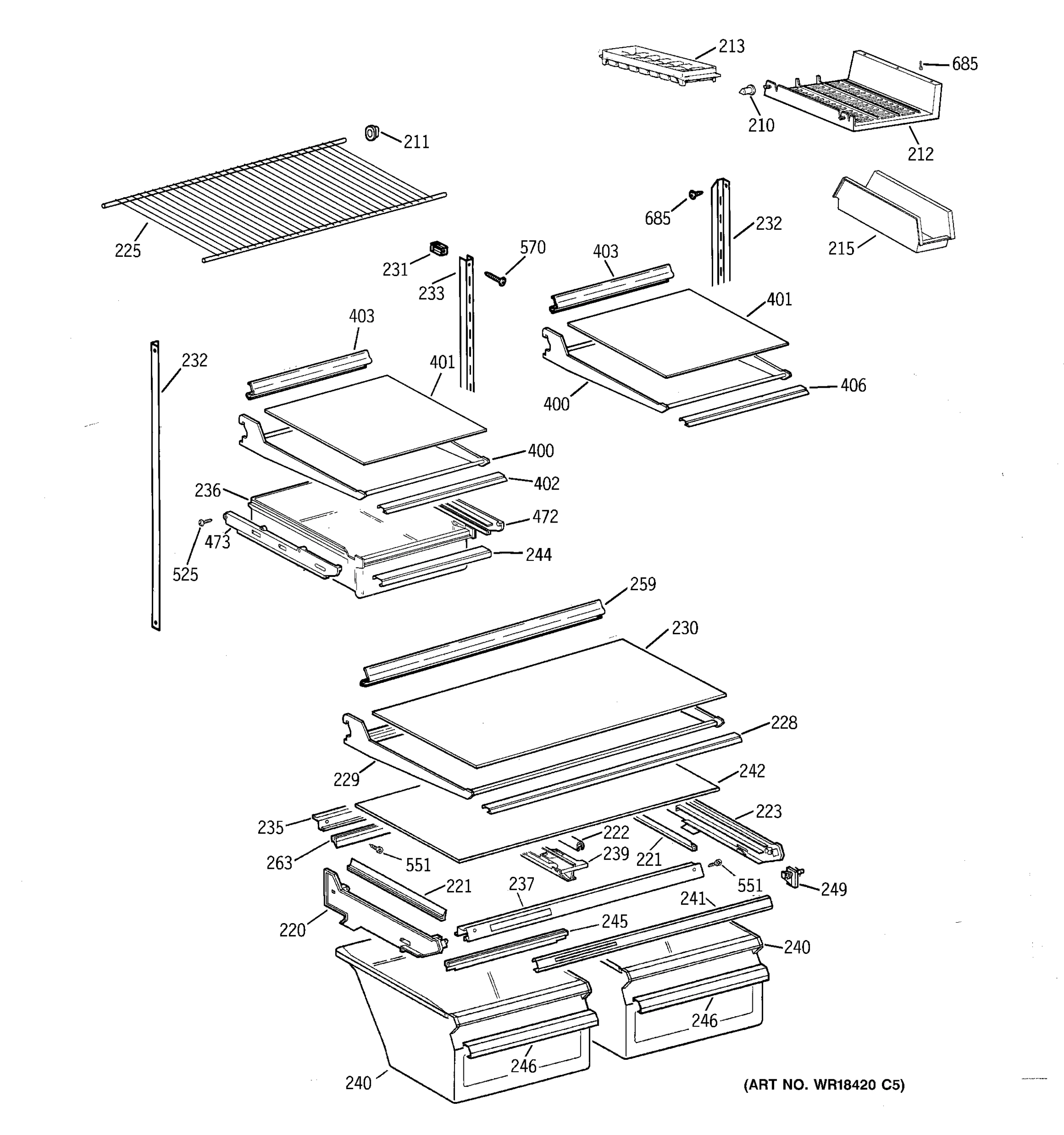 SHELF PARTS