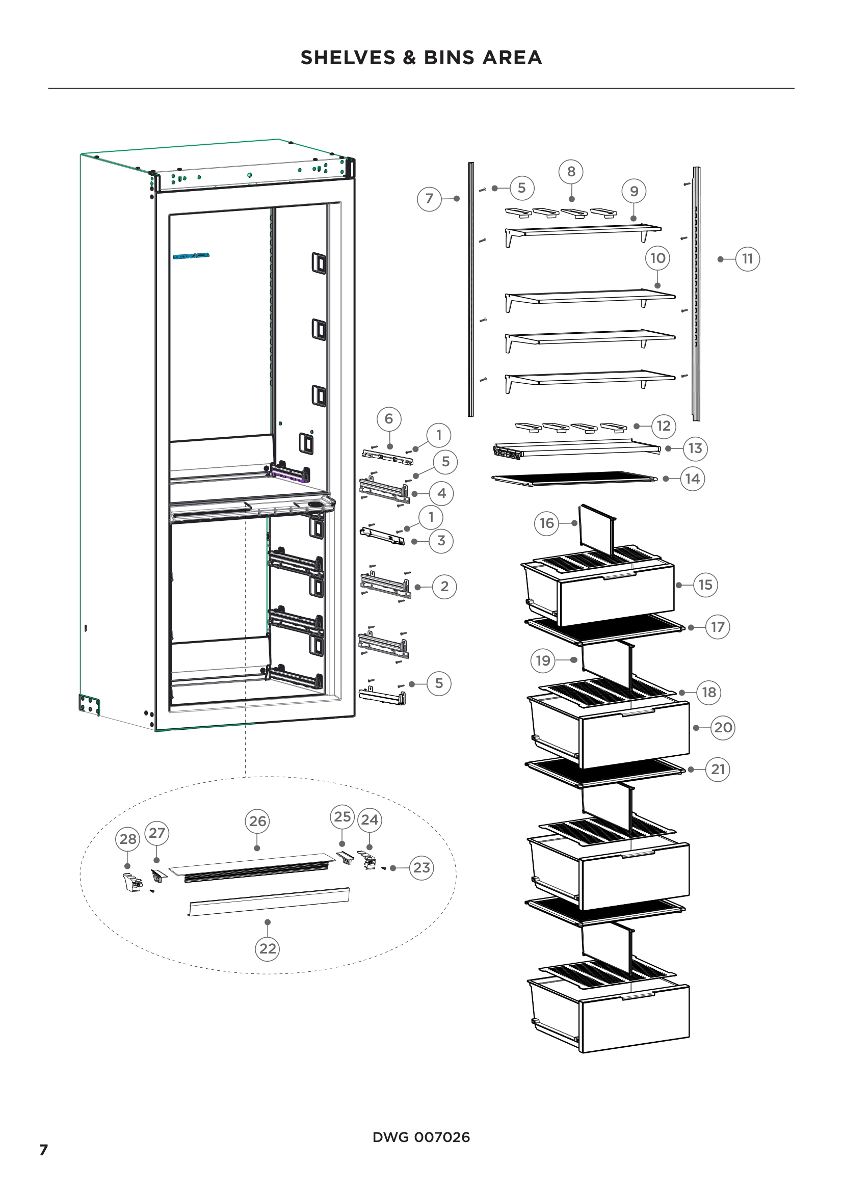 SHELVES & BINS AREA