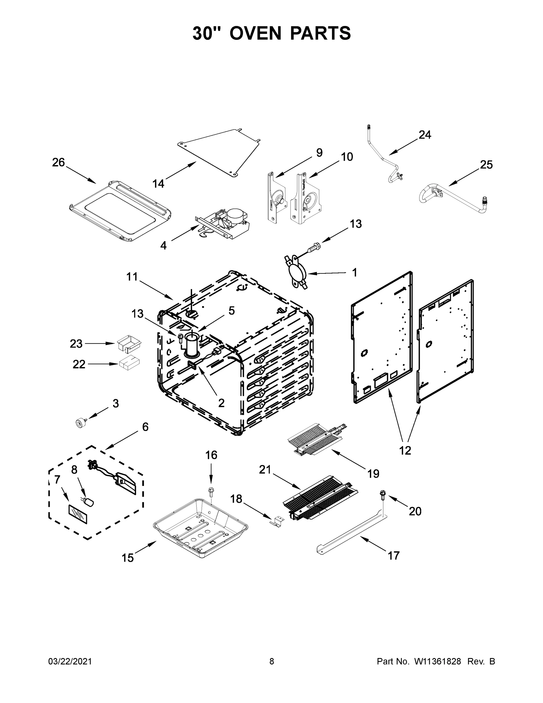 05 - 30" OVEN PARTS