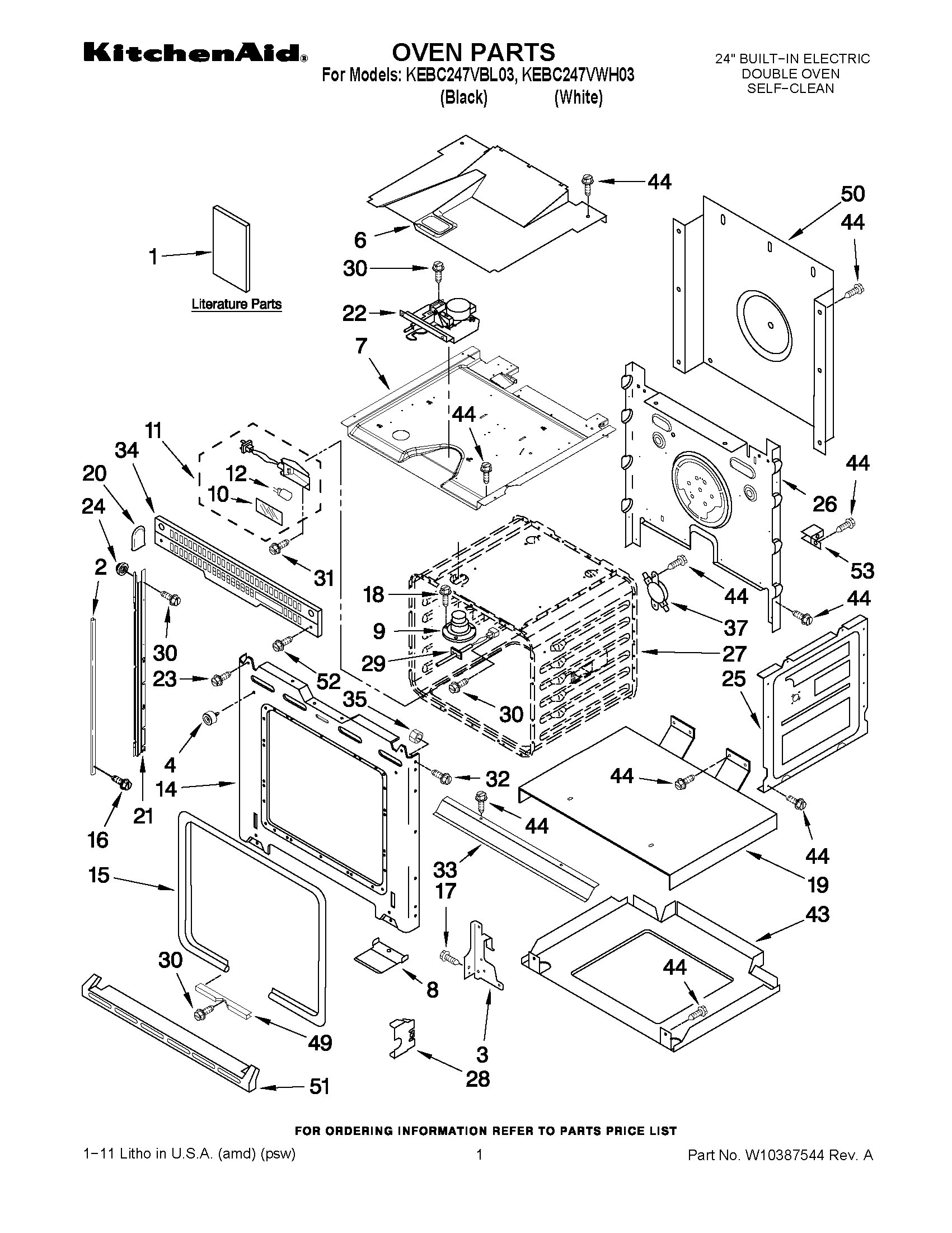 01 - OVEN PARTS