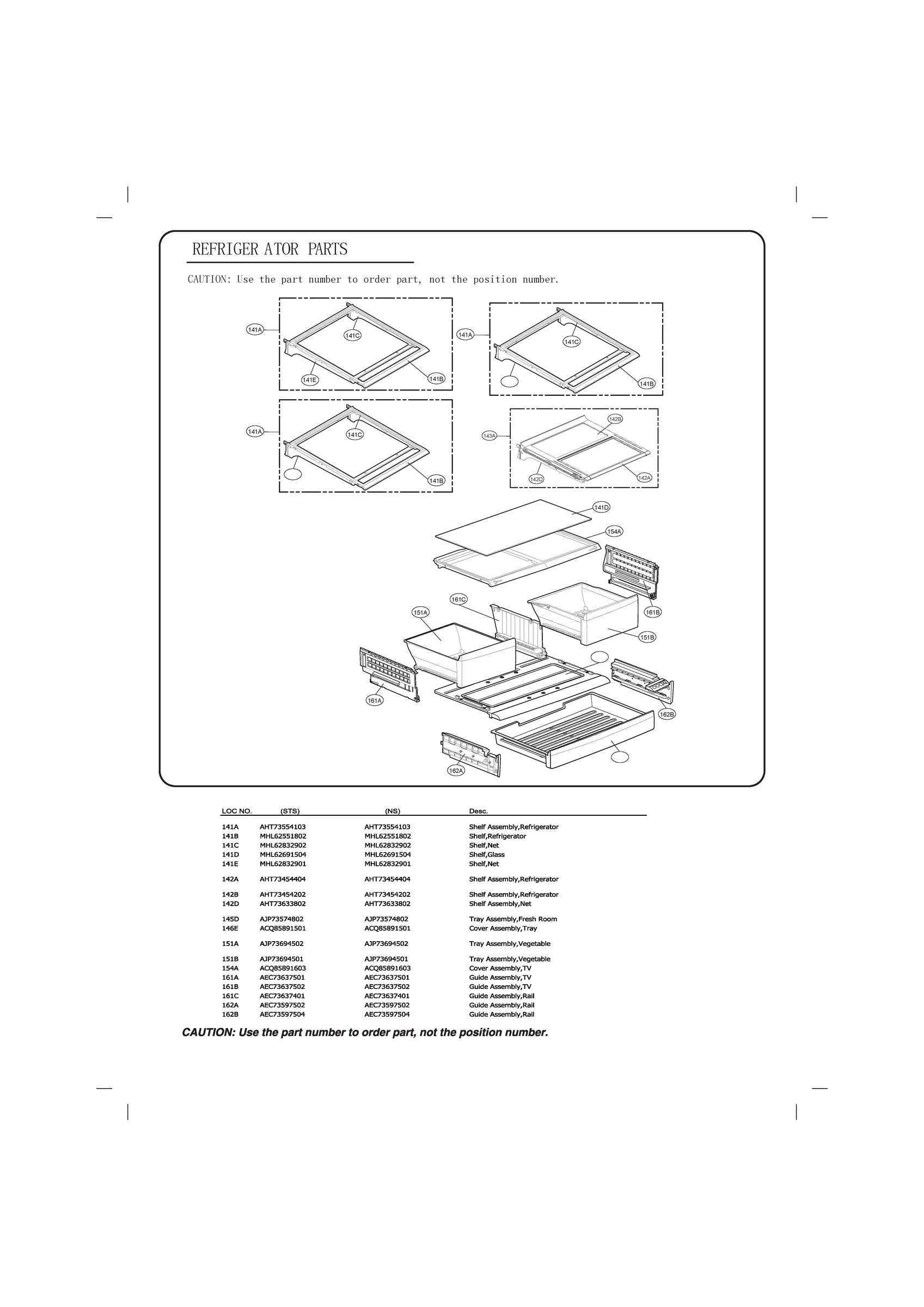 REFRIGERATOR PARTS