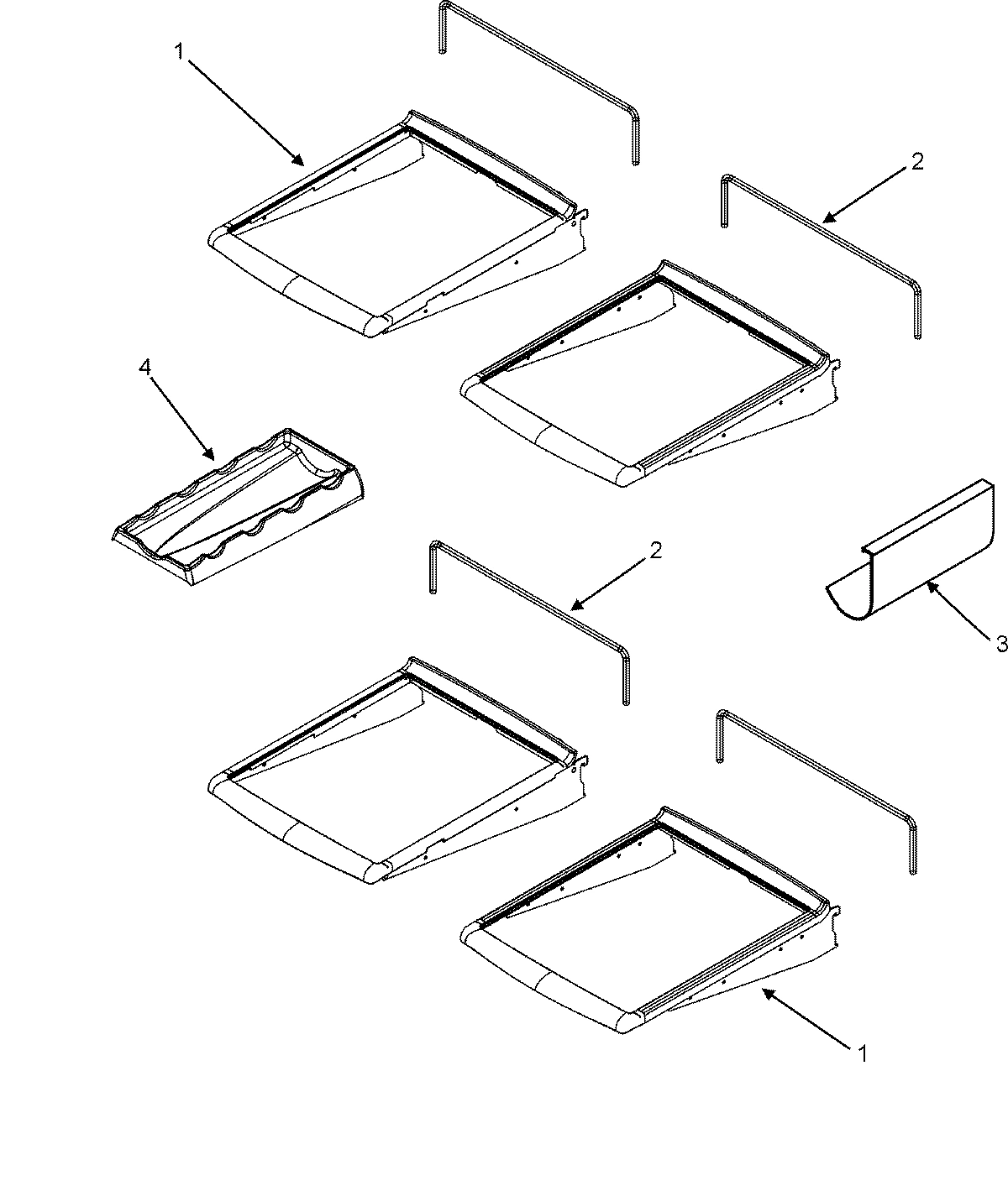 11 - REFRIGERATOR SHELVES