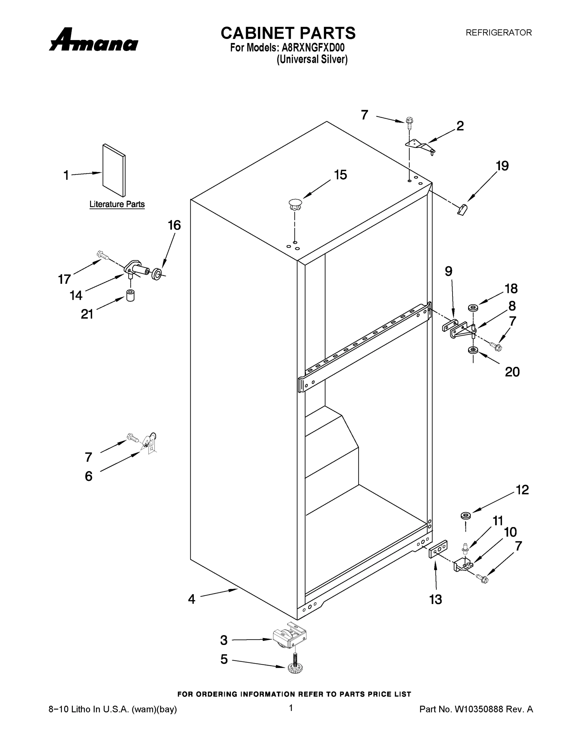 01 - CABINET PARTS