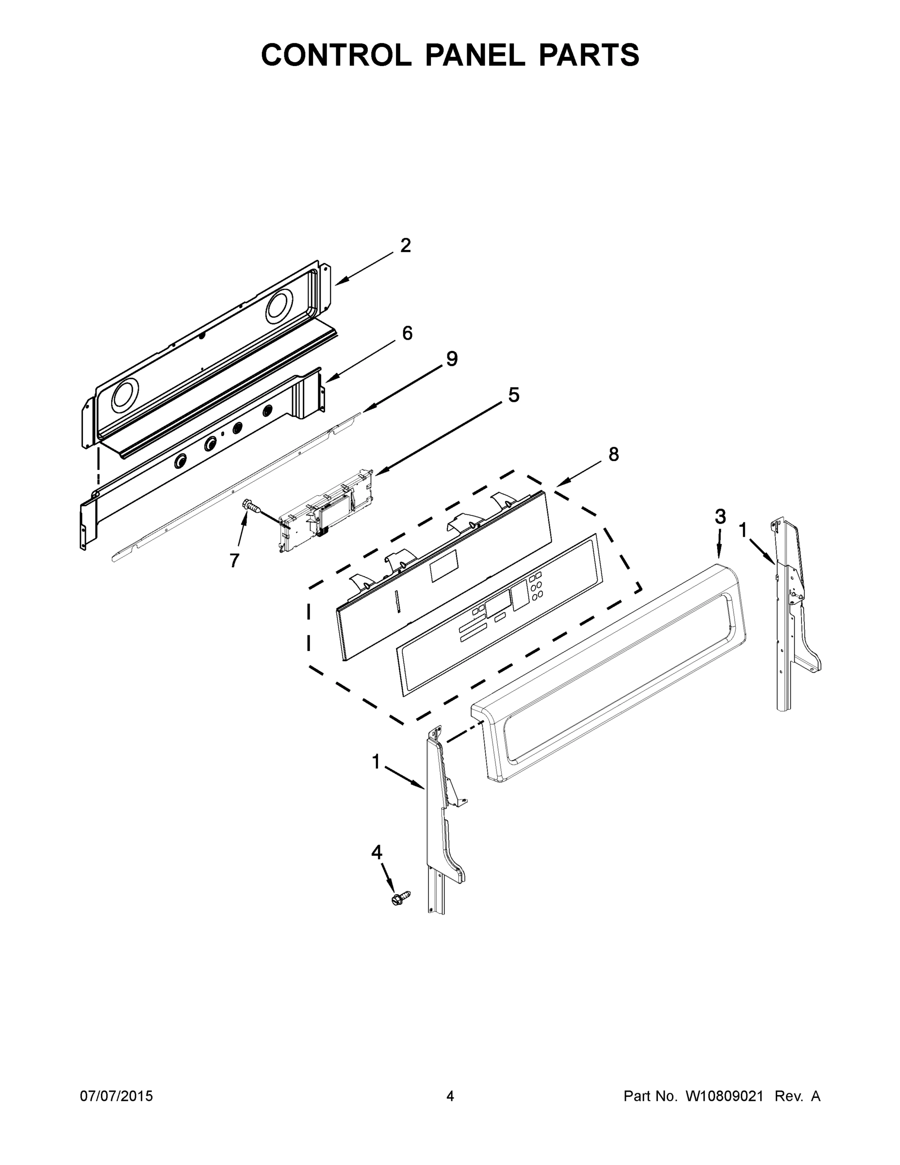 03 - CONTROL PANEL PARTS