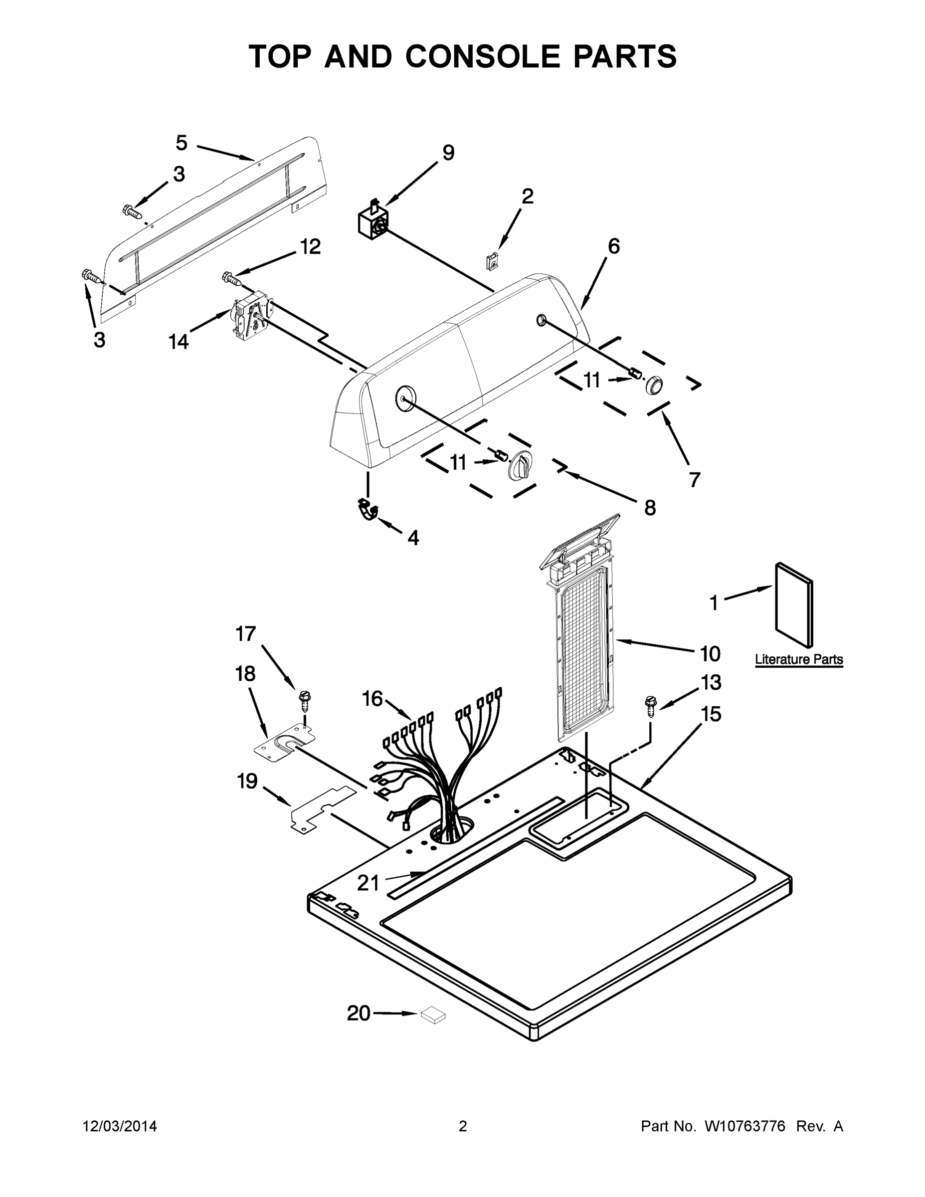02 - TOP AND CONSOLE PARTS