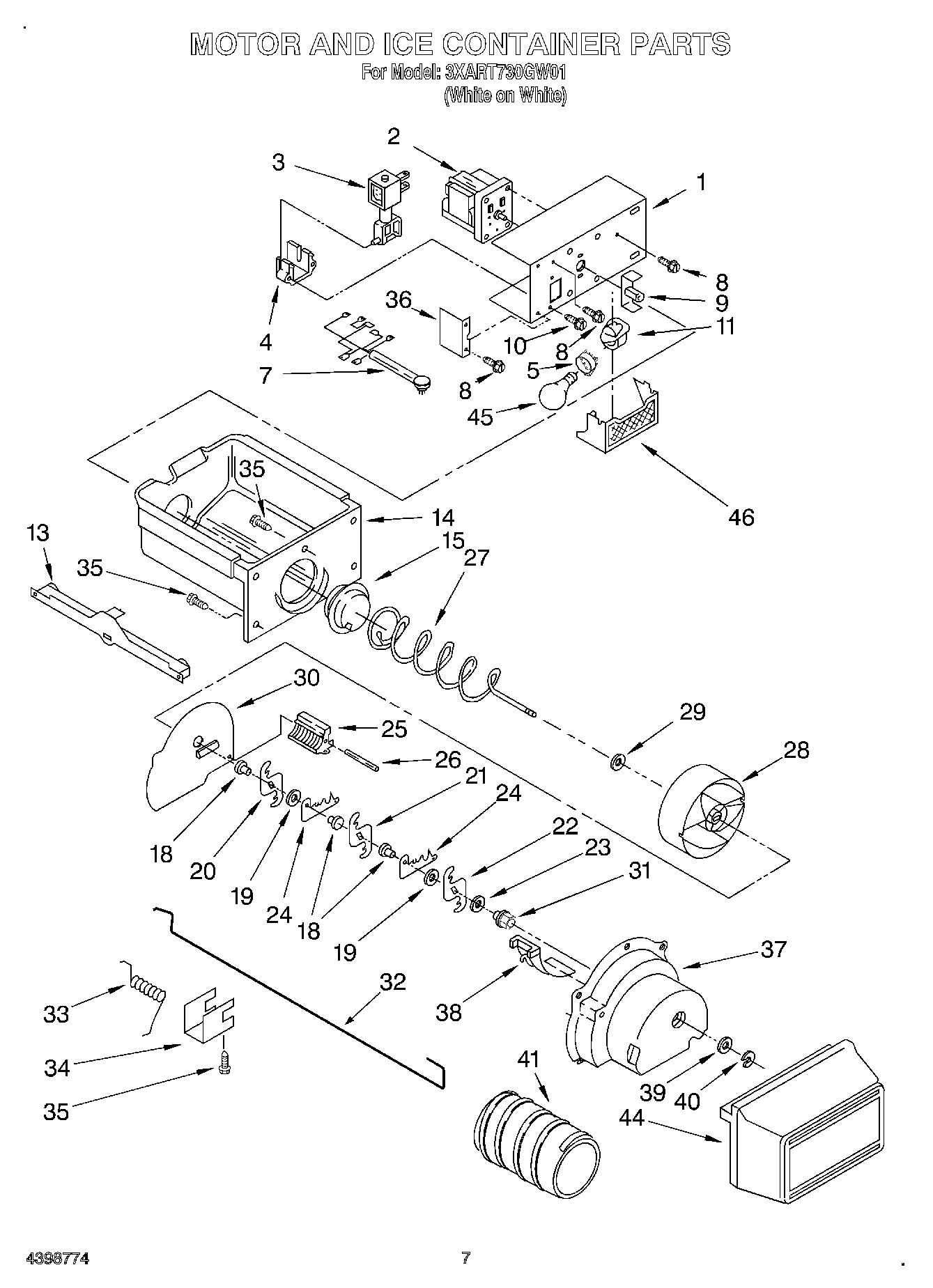 04 - MOTOR AND ICE CONTAINER