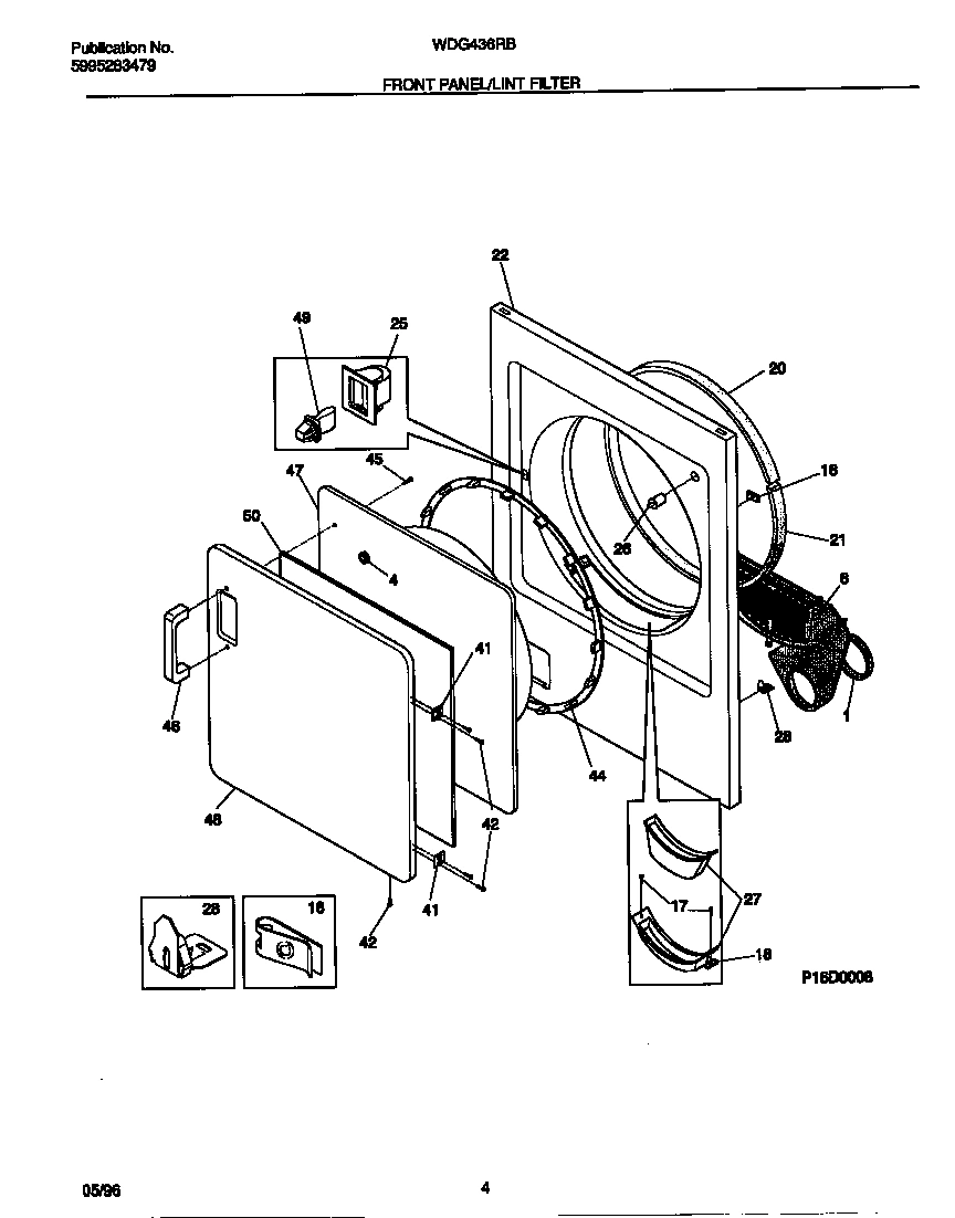 03 - FRONT PANEL/LINT FILTER