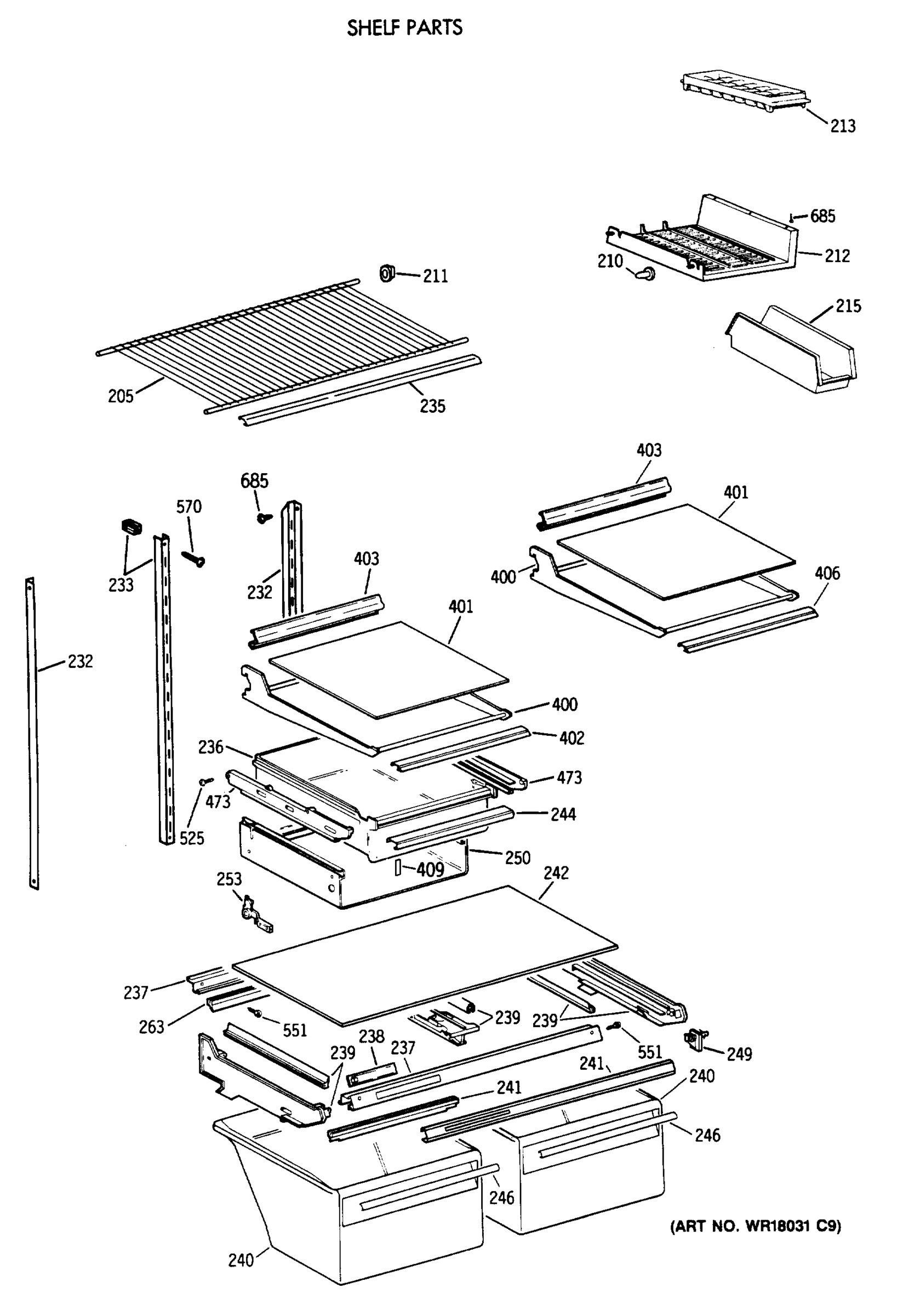 SHELF PARTS