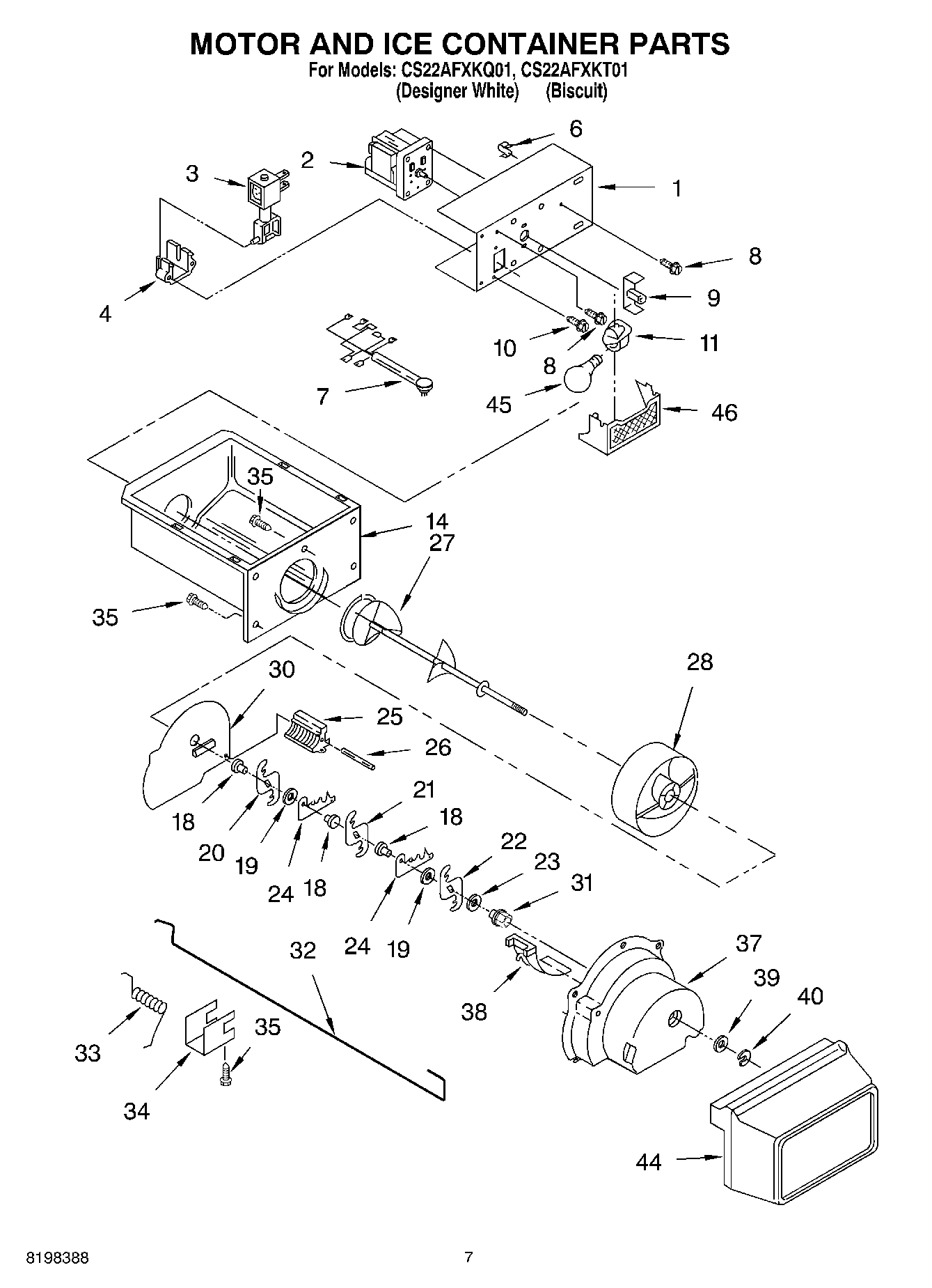 05 - MOTOR AND ICE CONTAINER