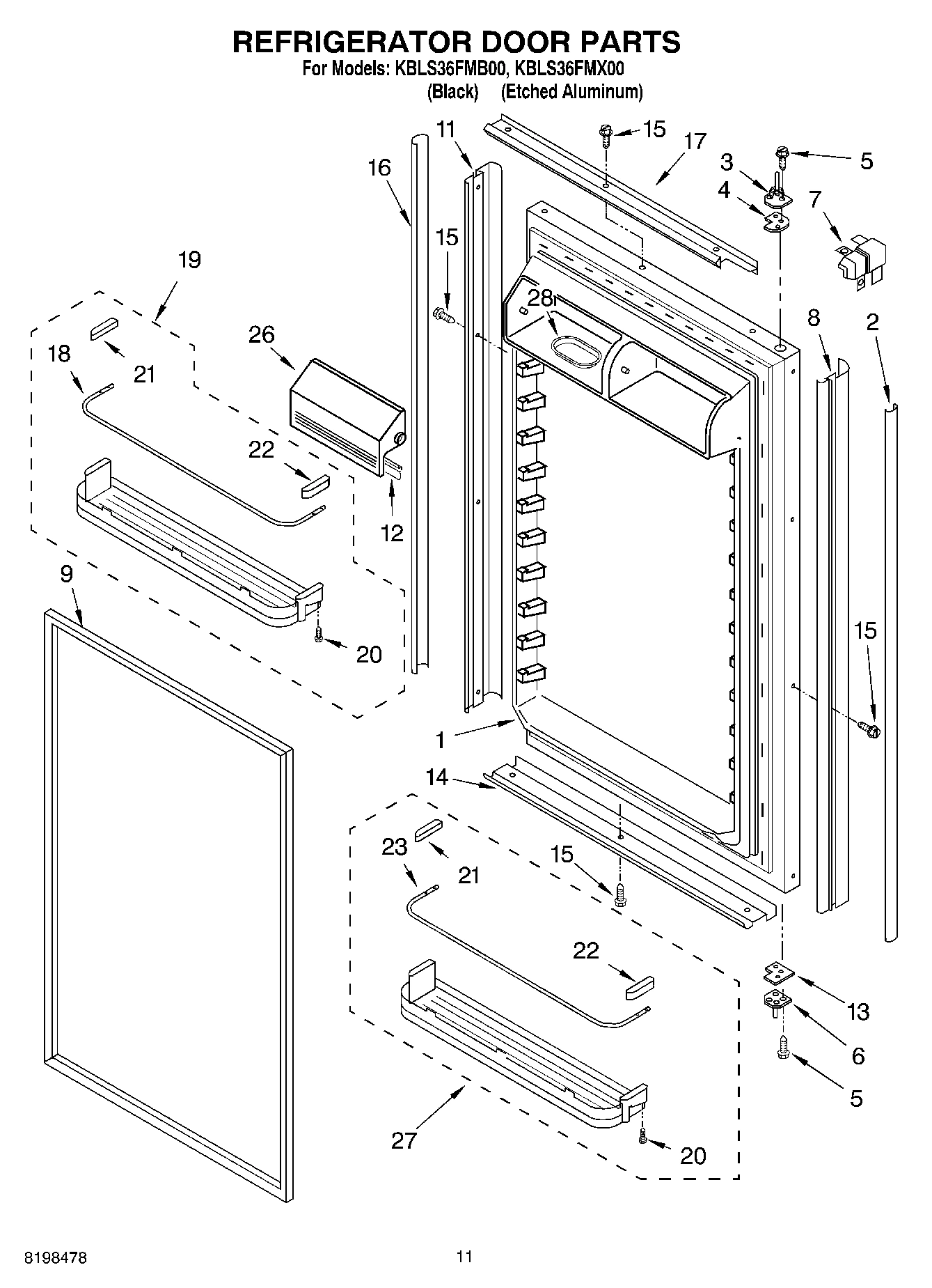 07 - REFRIGERATOR DOOR PARTS