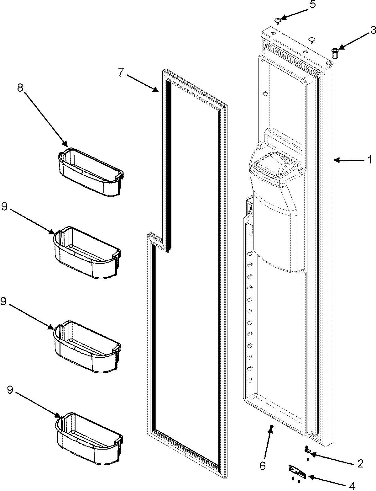 10 - FREEZER DOOR