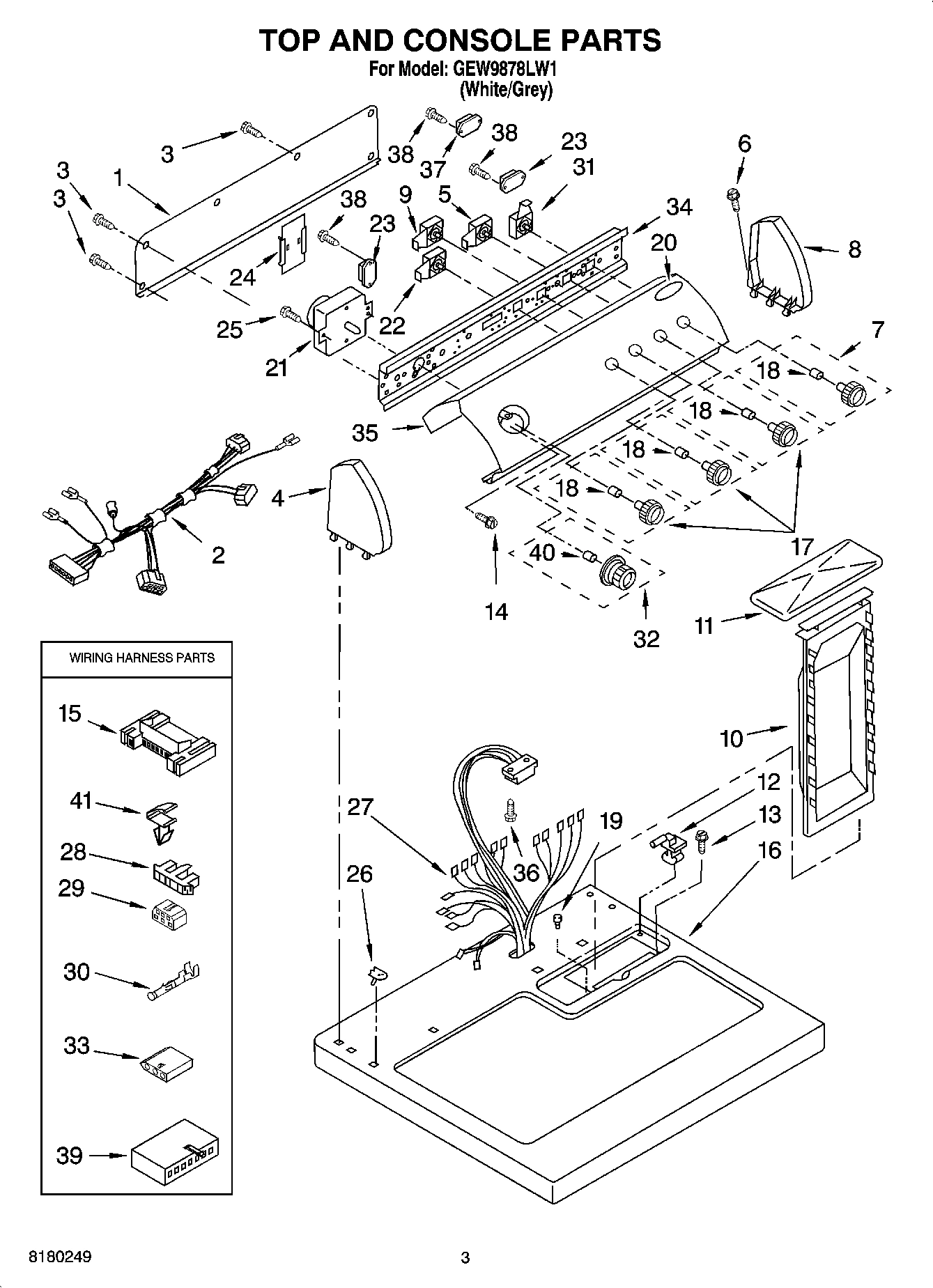 02 - TOP AND CONSOLE PARTS