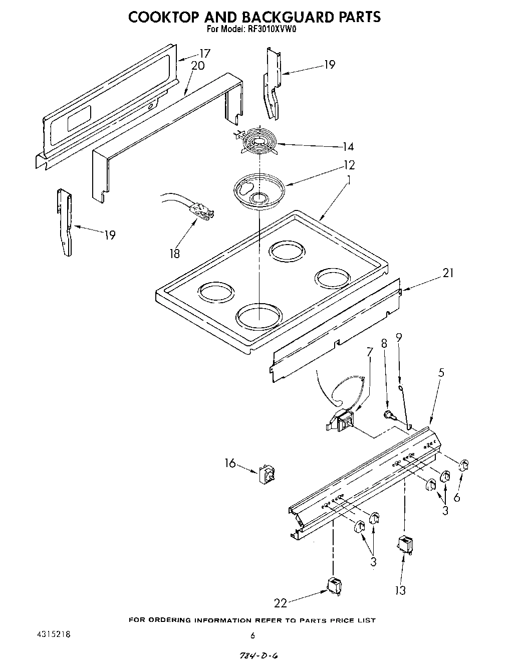 05 - COOK TOP AND BACKGUARD