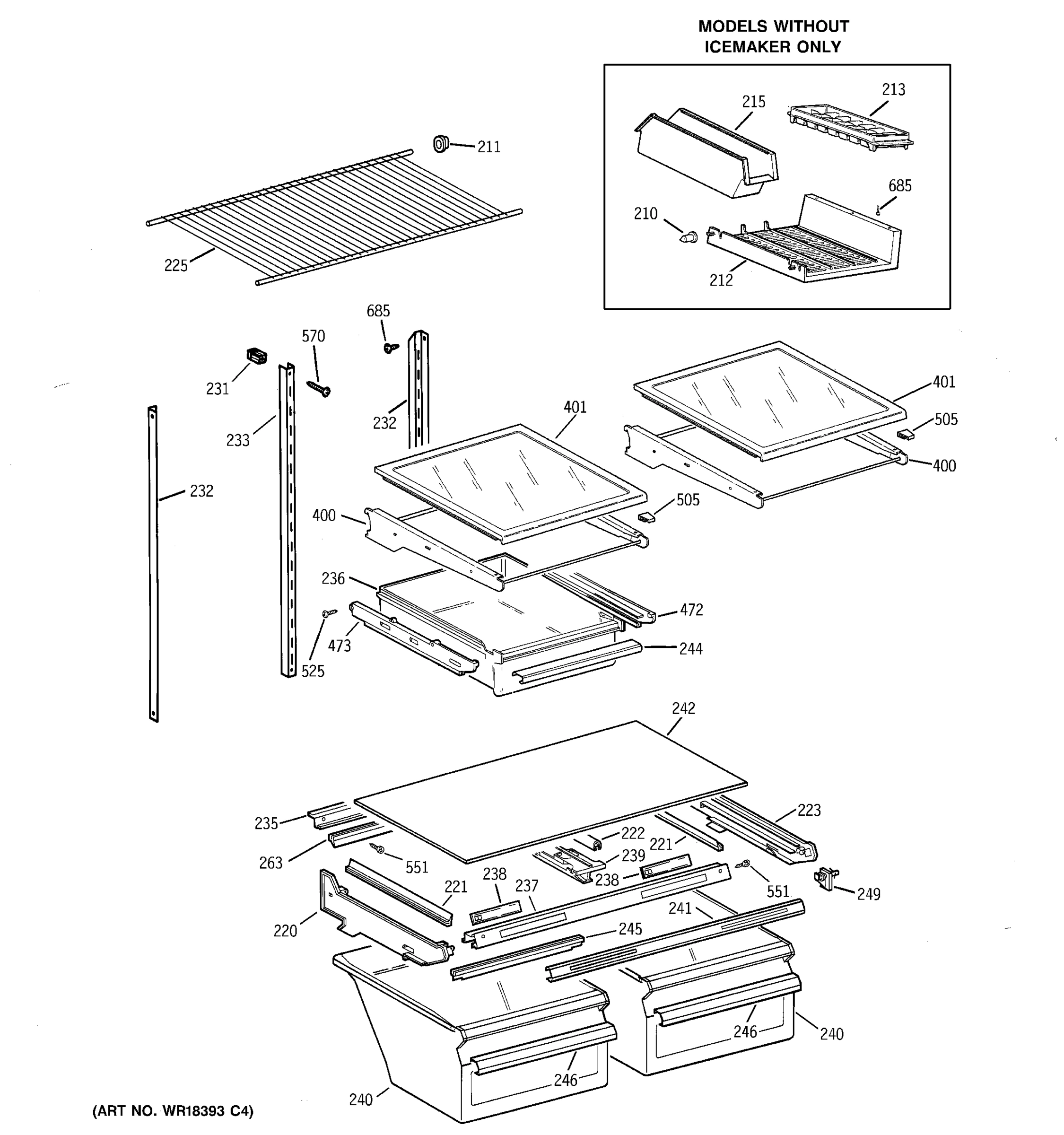 SHELVES & DRAWERS