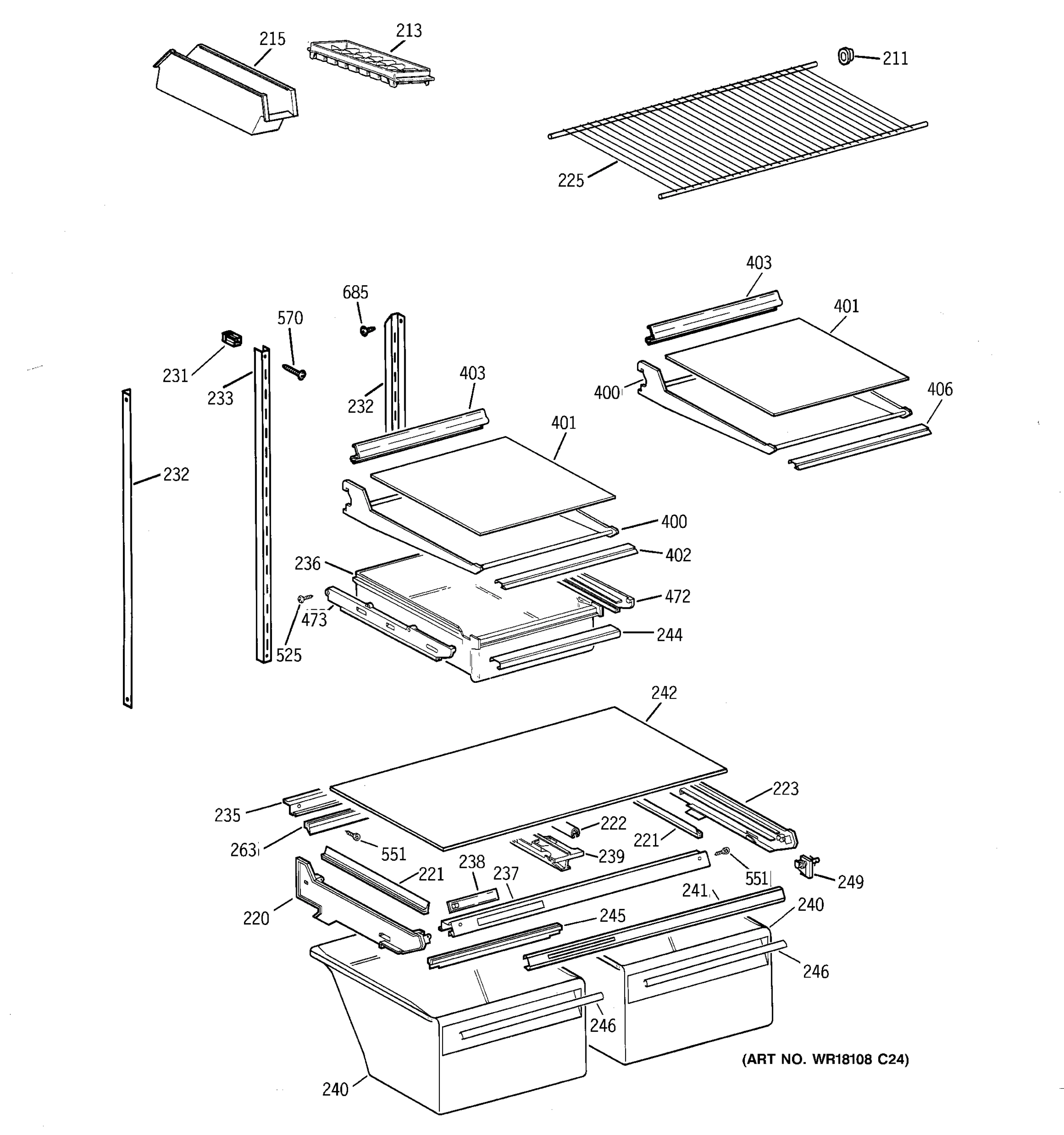 SHELF PARTS