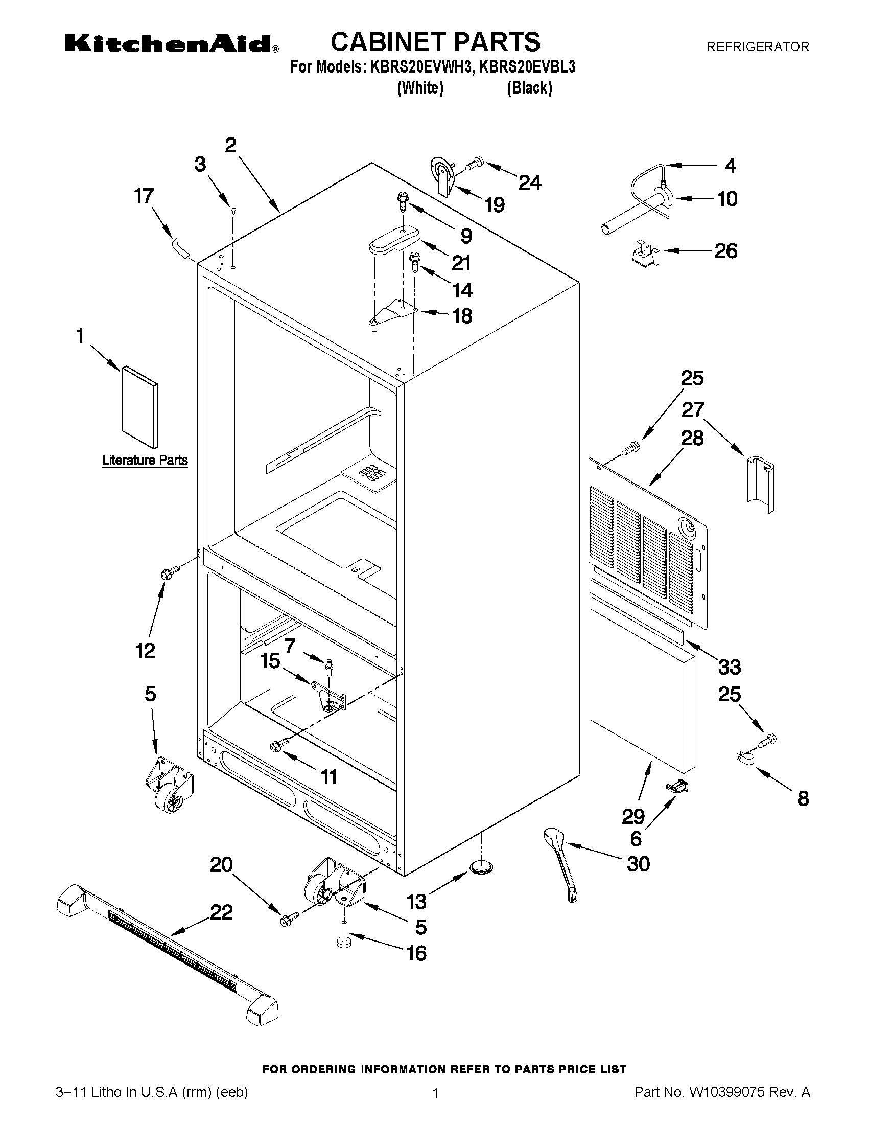 01 - CABINET PARTS