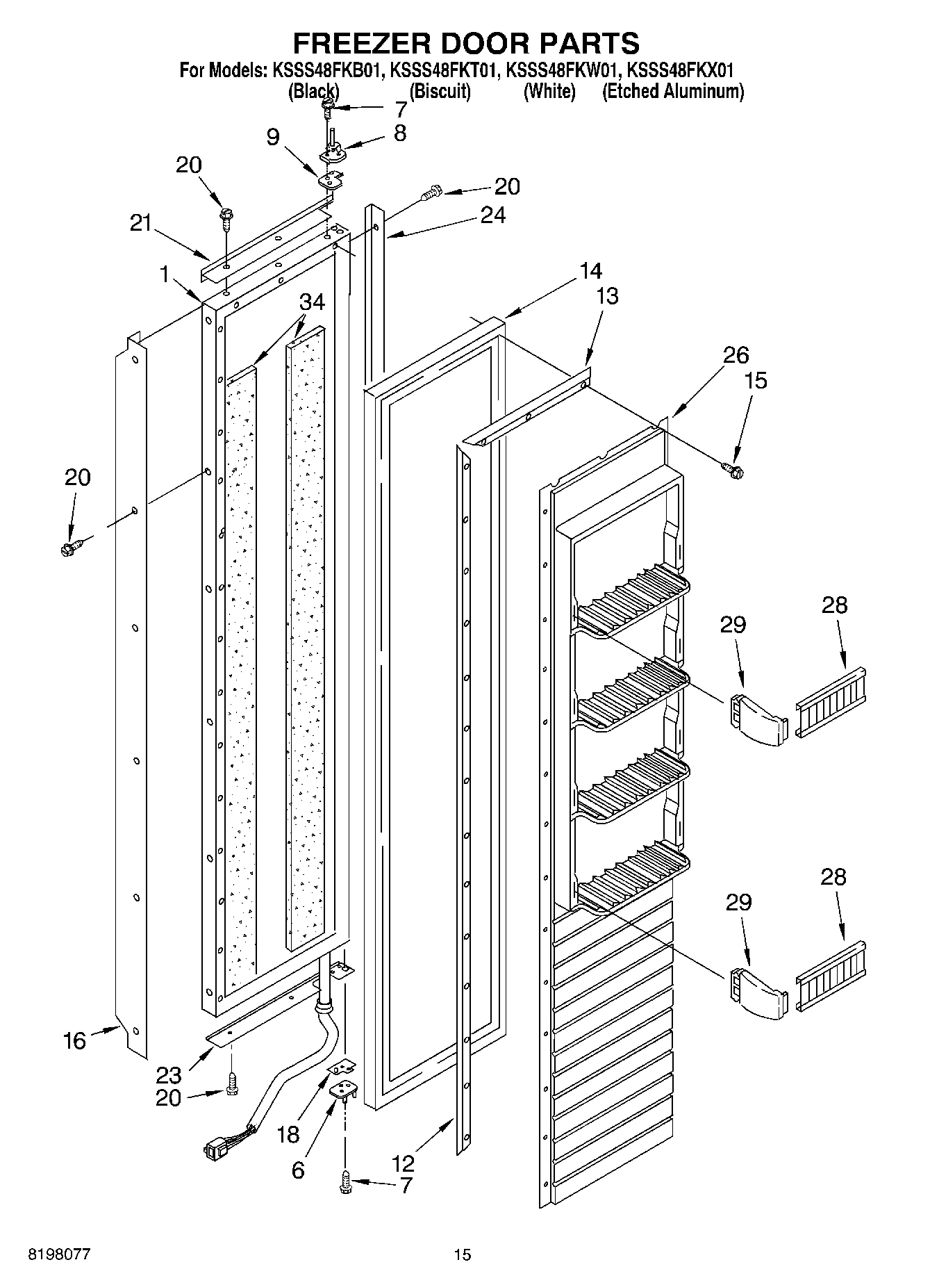10 - FREEZER DOOR