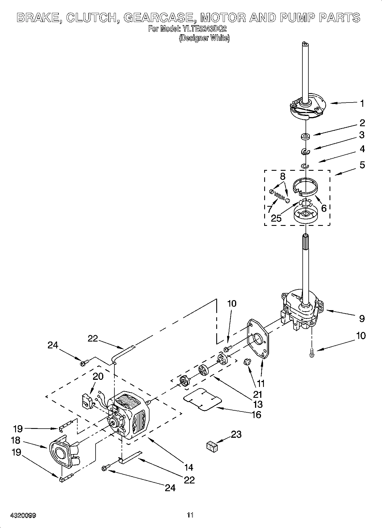 08 - BRAKE, CLUTCH, GEARCASE, MOTOR AND PUMP PARTS