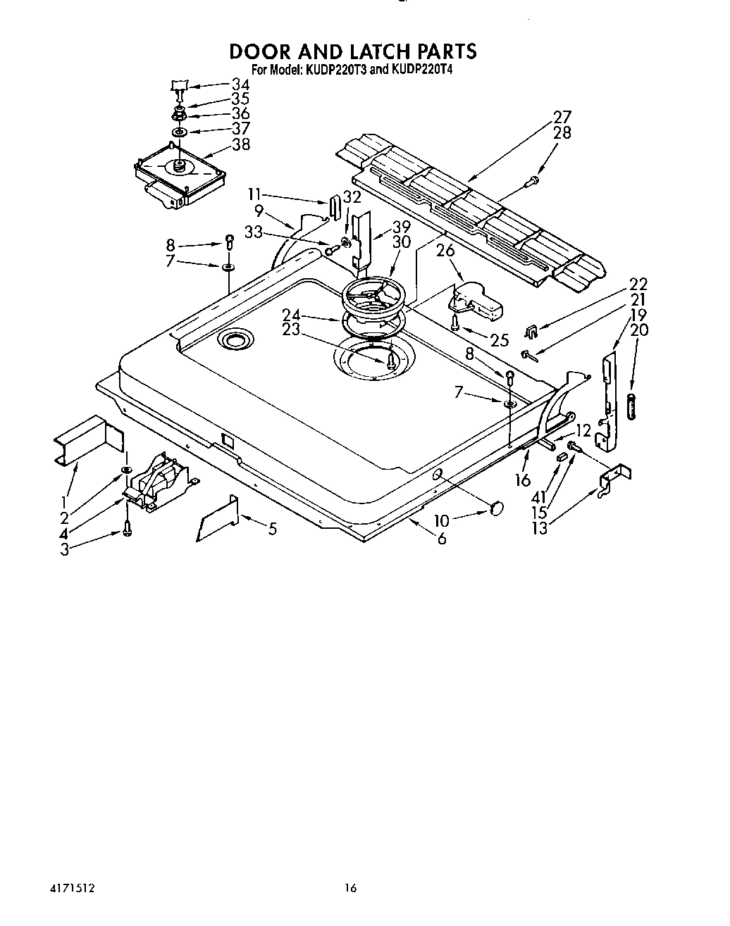 13 - DOOR AND LATCH