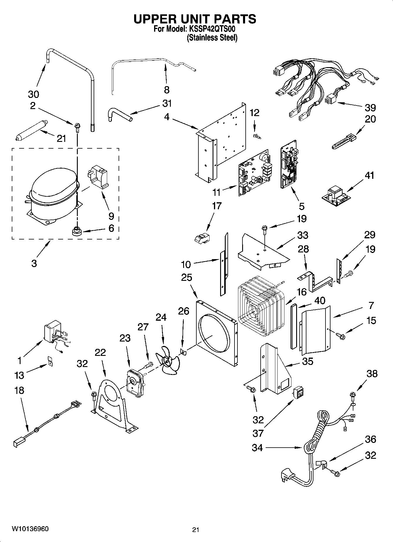 13 - UPPER UNIT PARTS