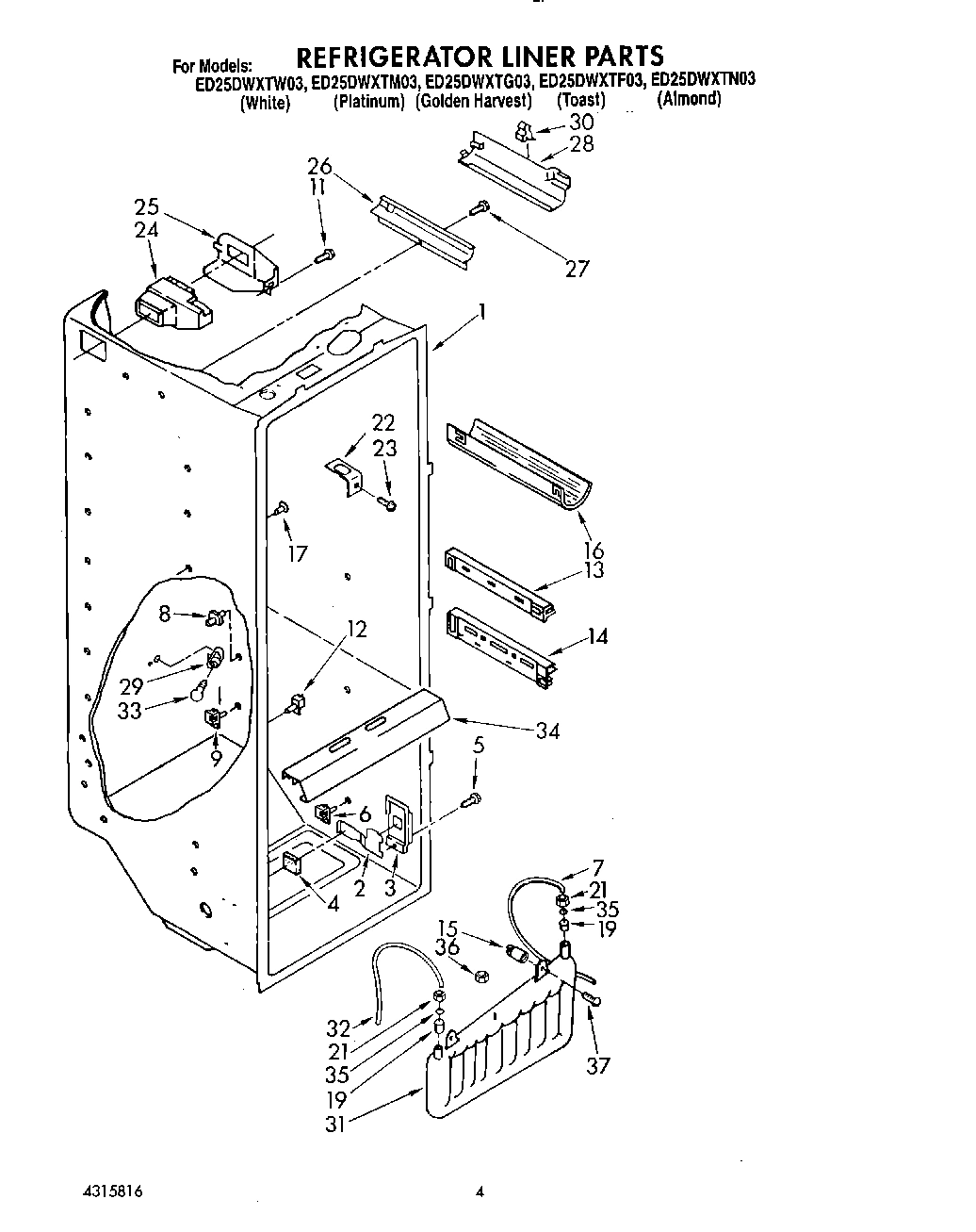 03 - REFRIGERATOR LINER