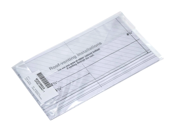 W10190018 Whirlpool Microwave Template