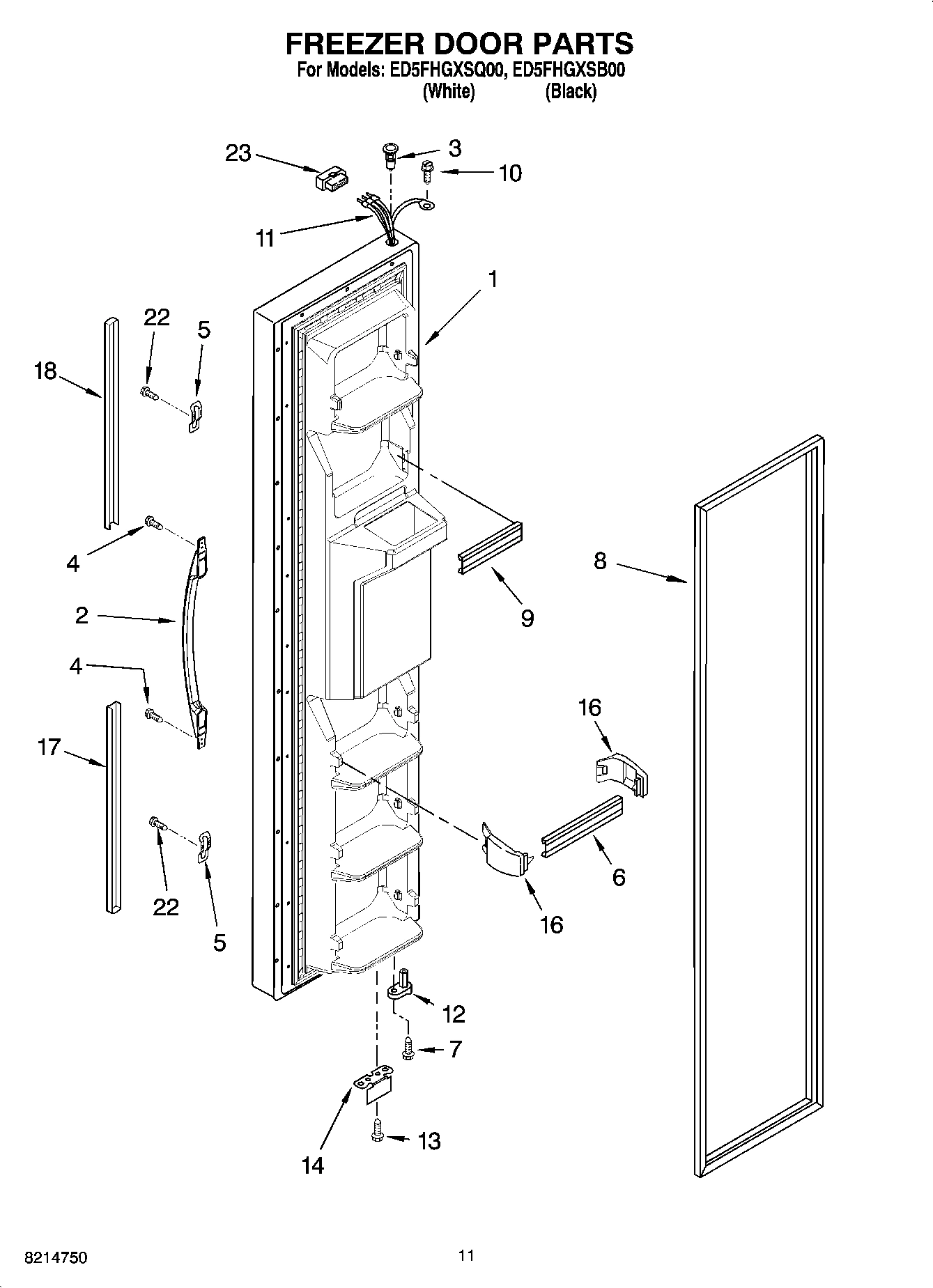 07 - FREEZER DOOR PARTS
