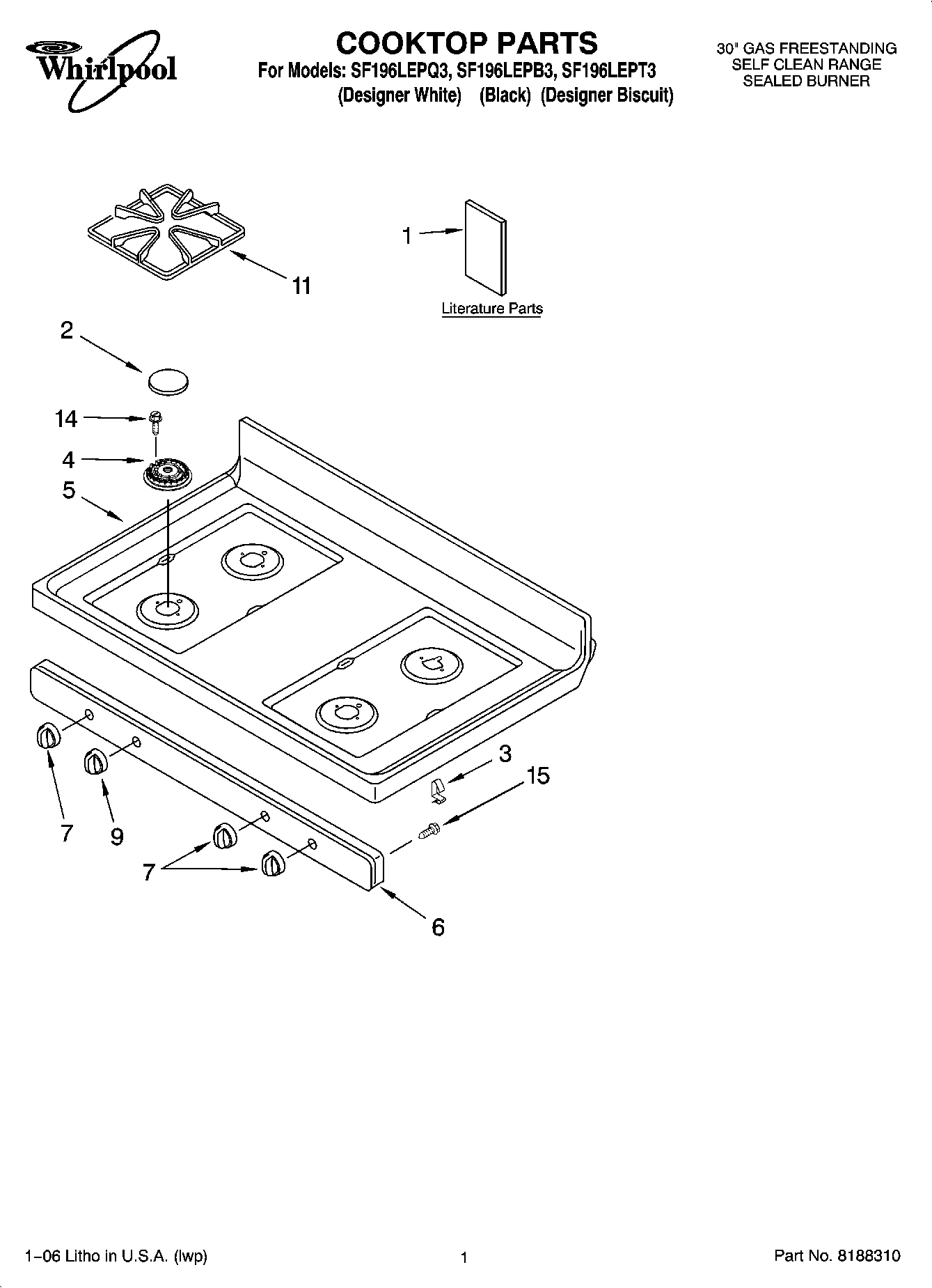 01 - COOKTOP PARTS