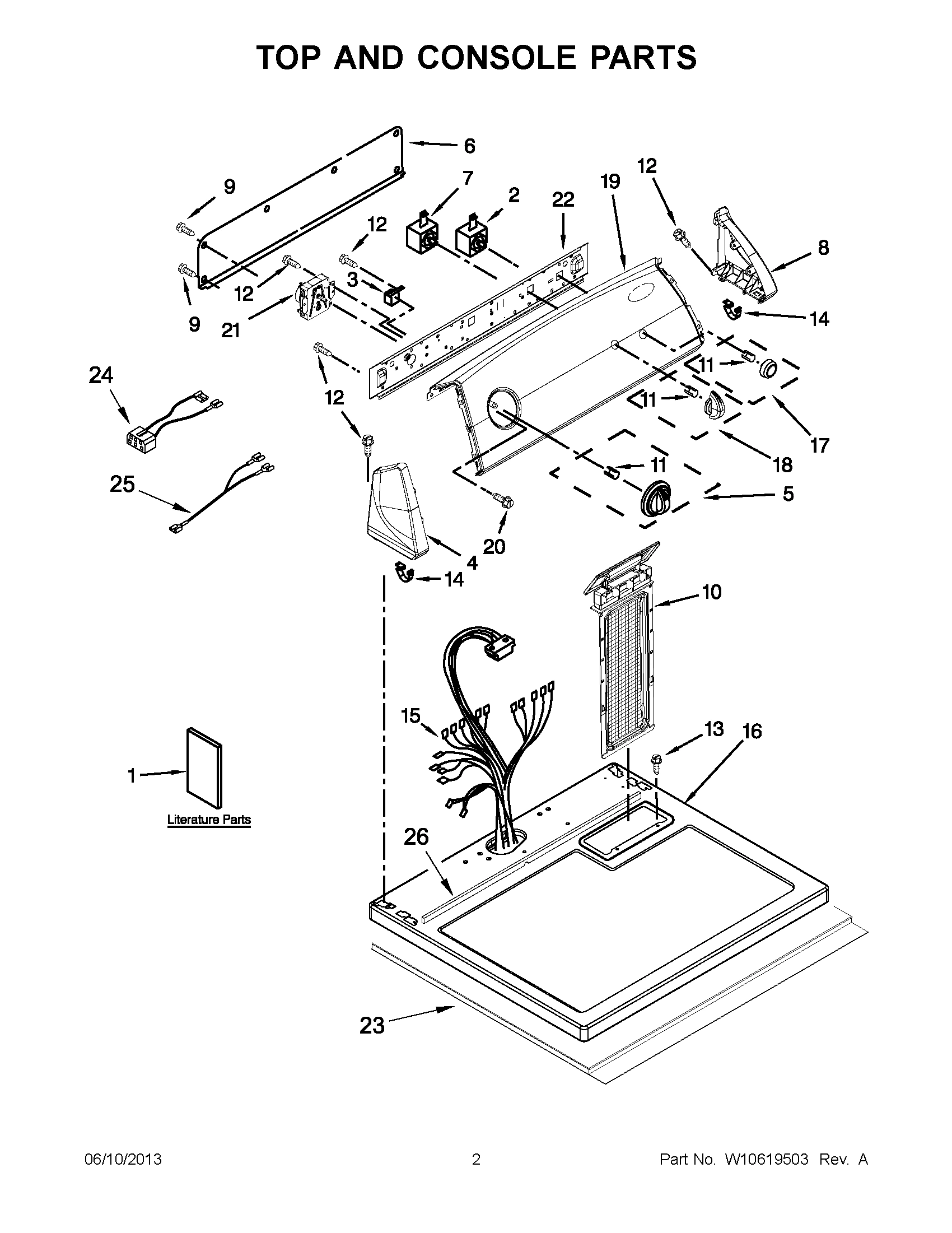 01 - TOP AND CONSOLE PARTS
