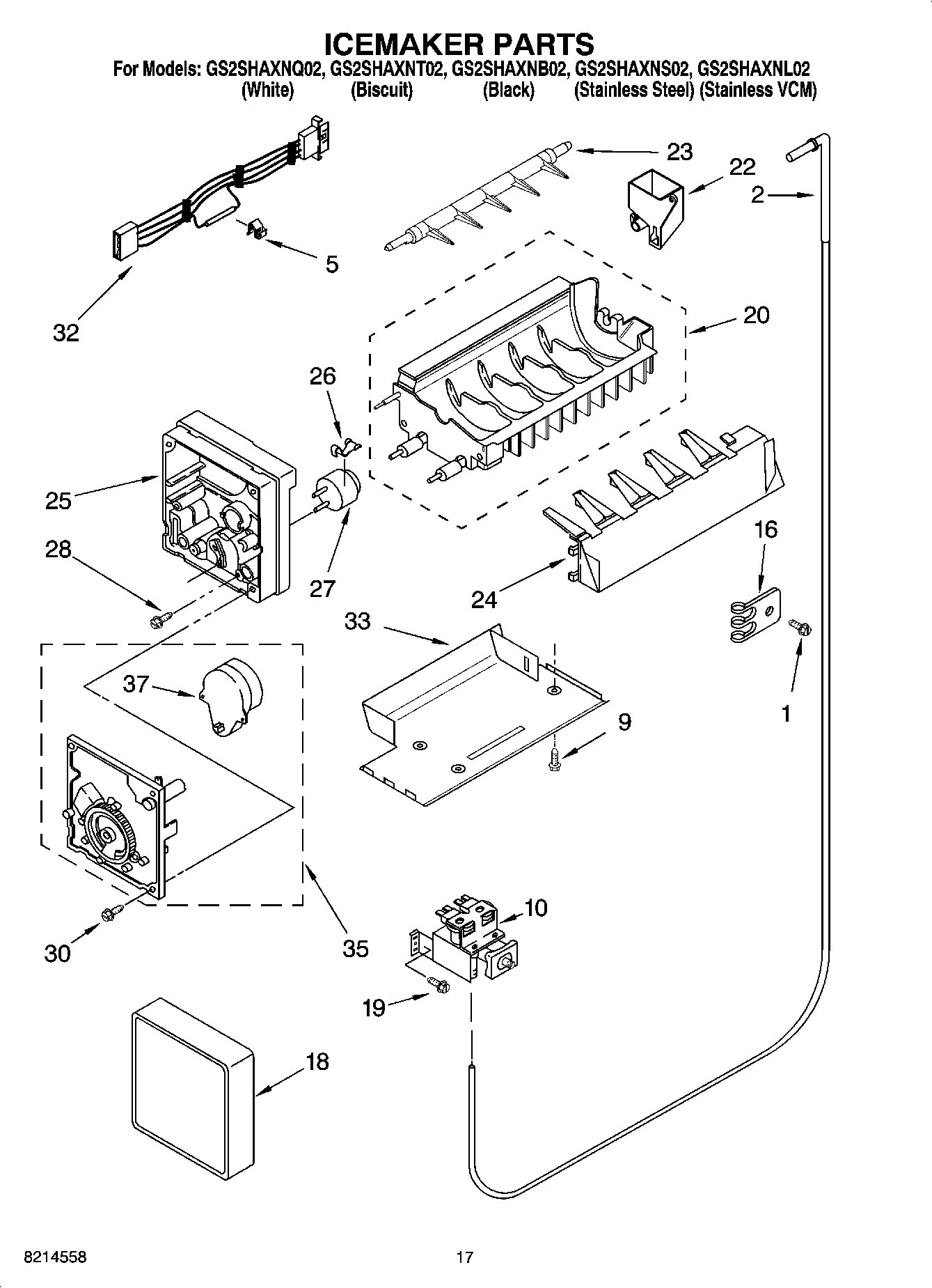 10 - ICEMAKER PARTS
