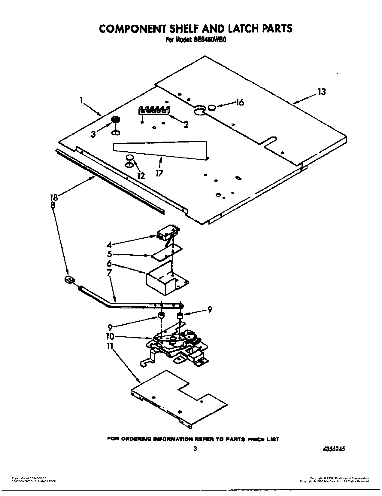 03 - COMPONENT SHELF AND LATCH