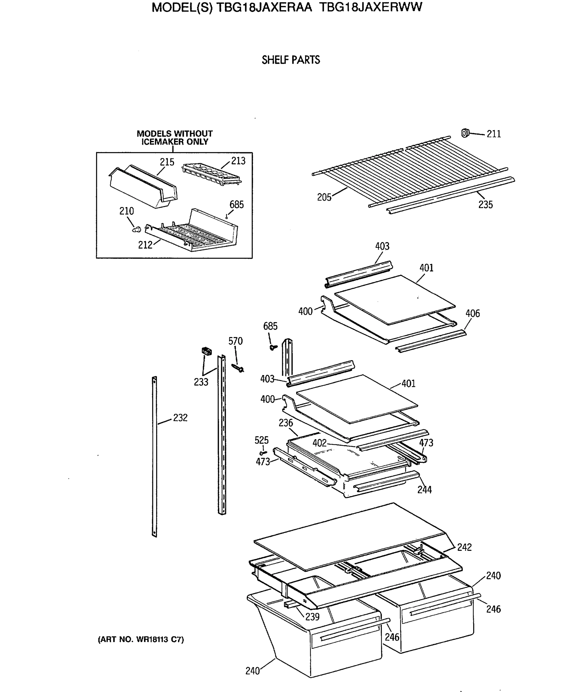 SHELF PARTS