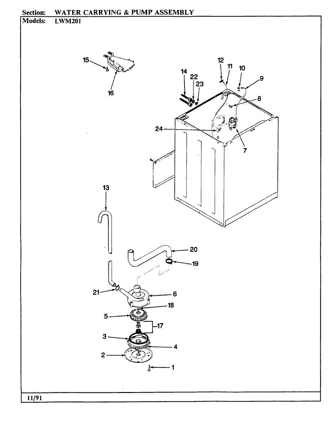 10 - WATER CARRYING & PUMP ASSY. (REV. A)