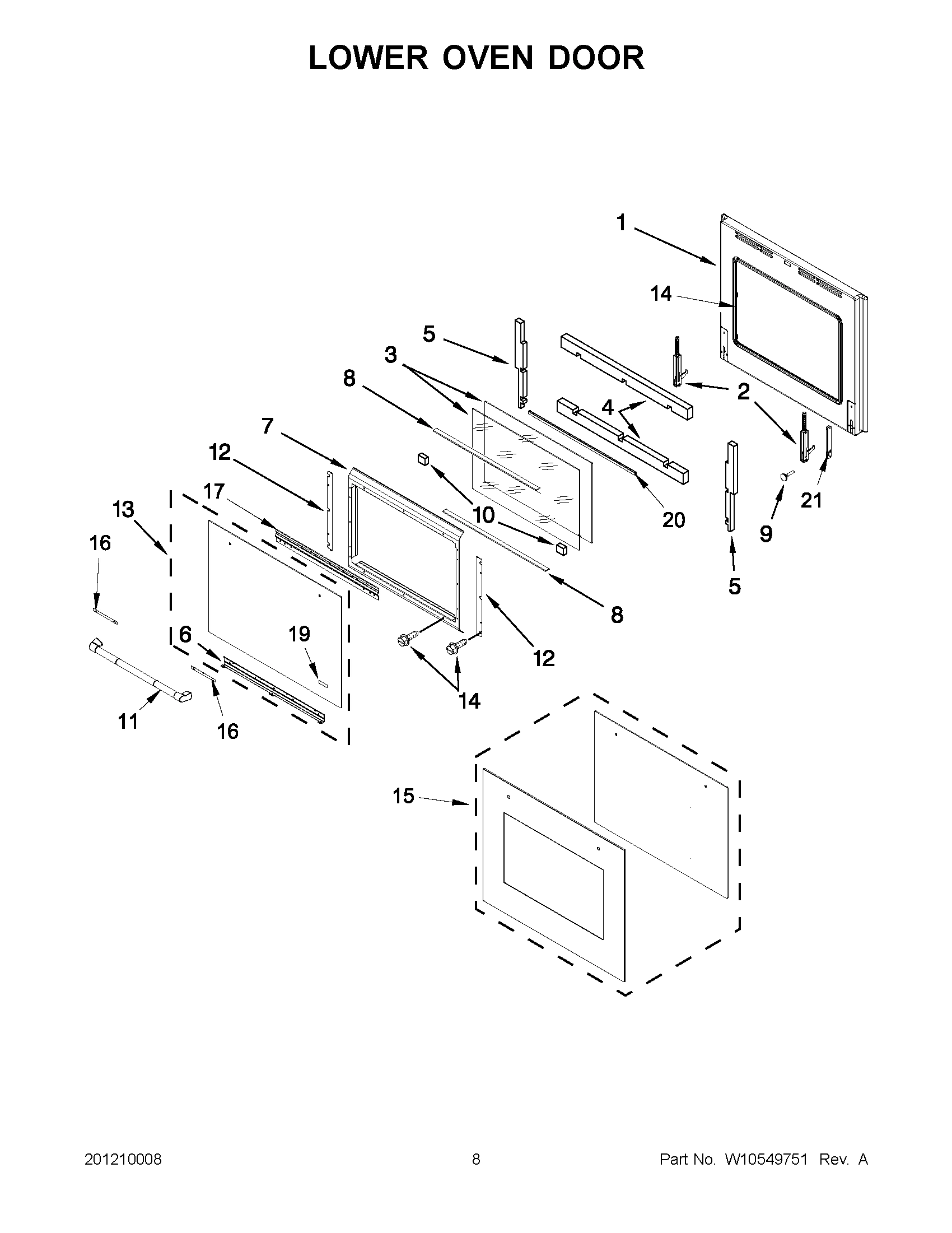 04 - LOWER OVEN DOOR