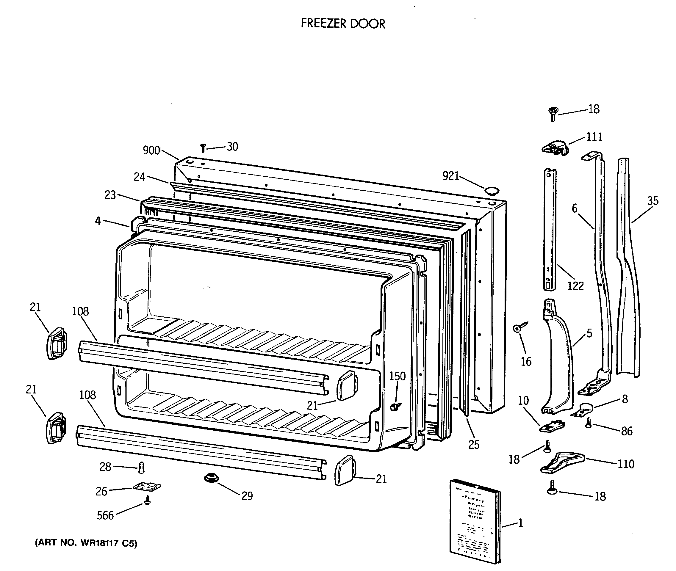 FREEZER DOOR