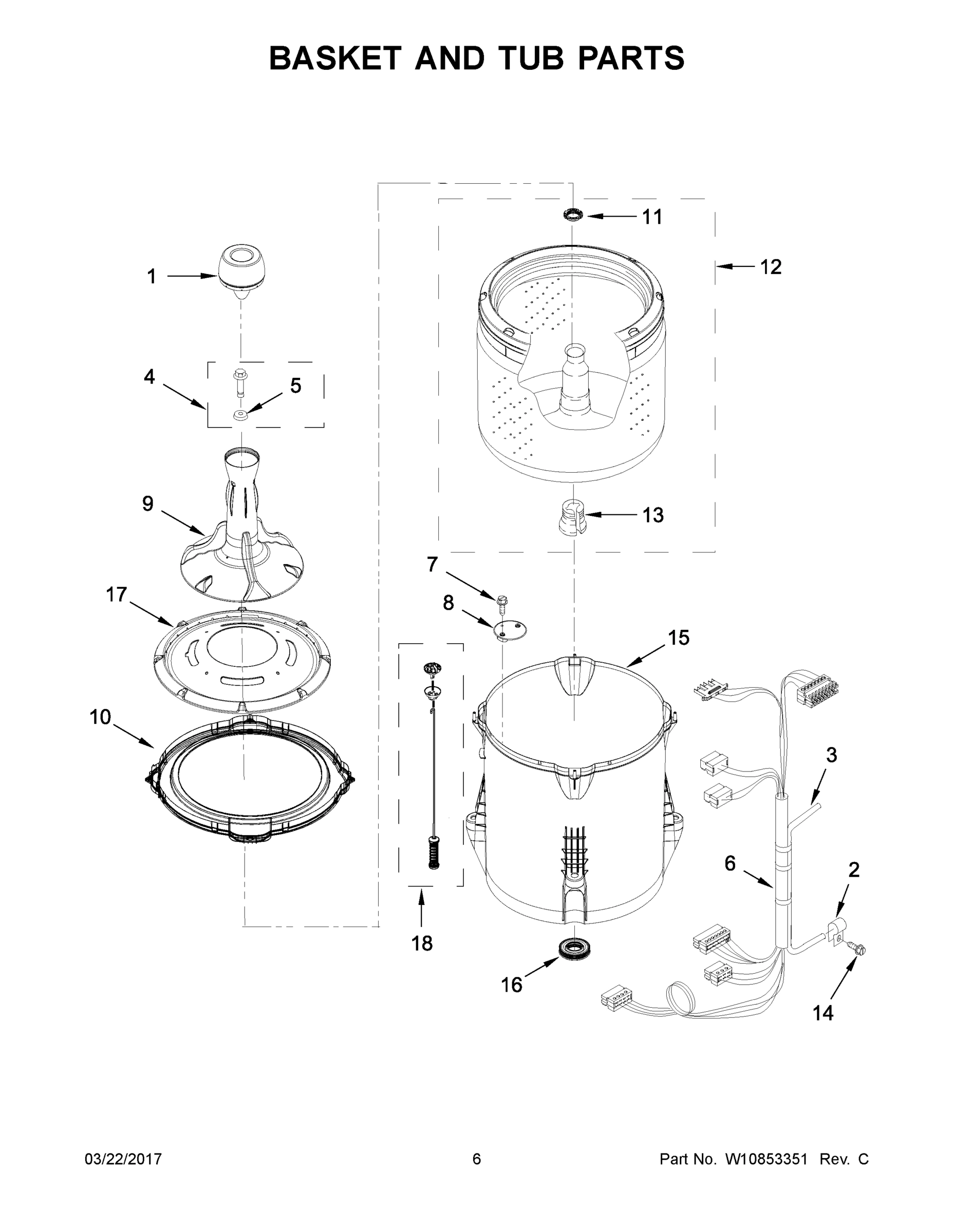 04 - BASKET AND TUB PARTS