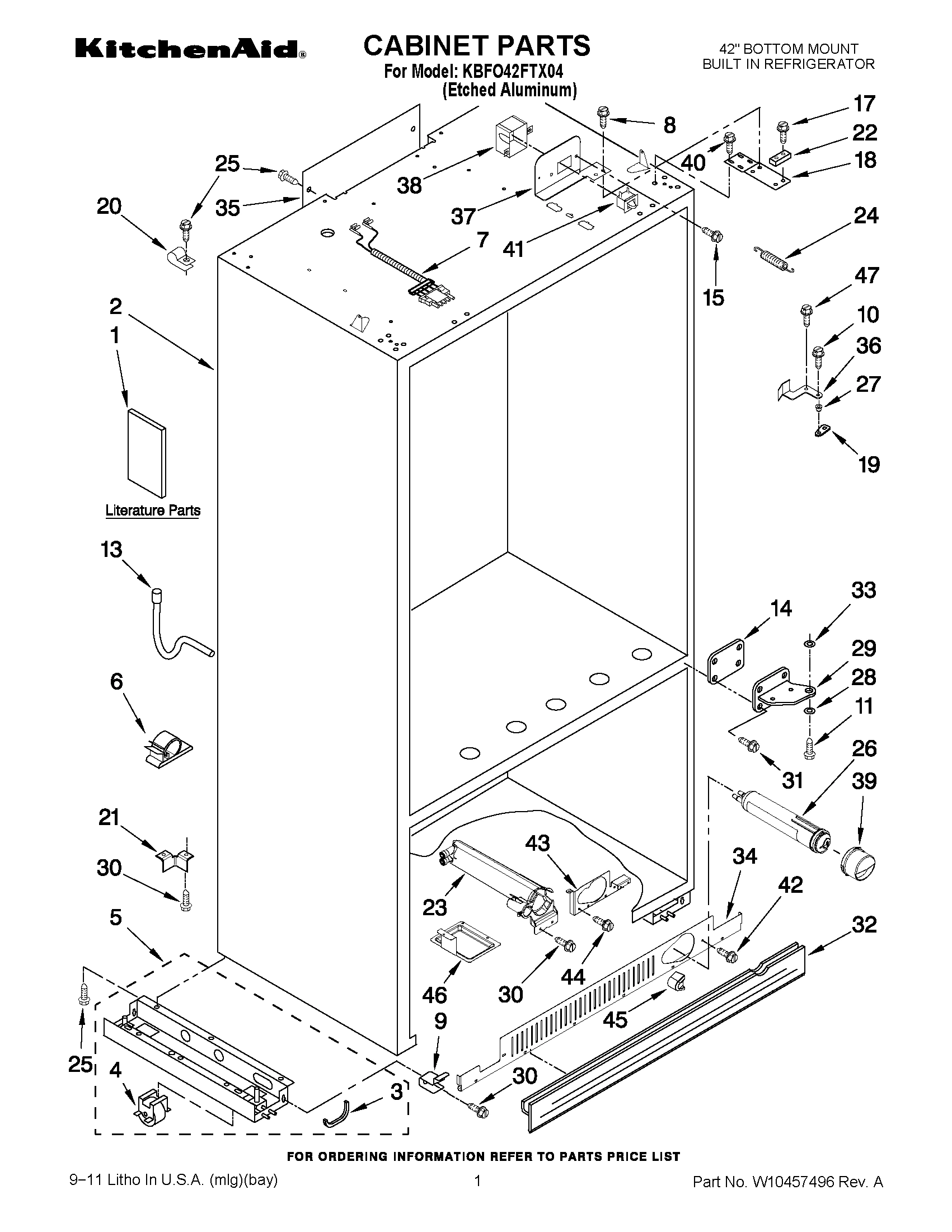 01 - CABINET PARTS