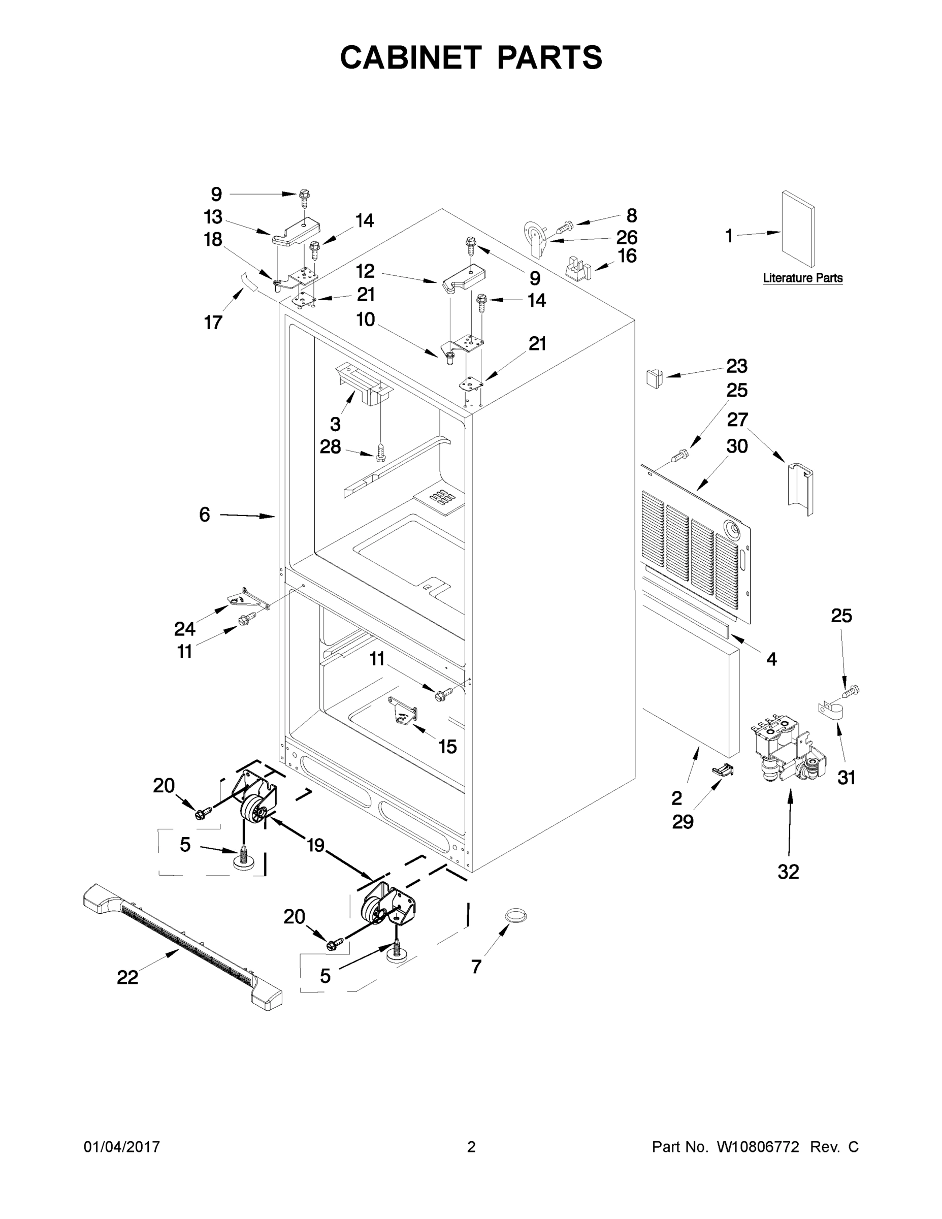 02 - CABINET PARTS