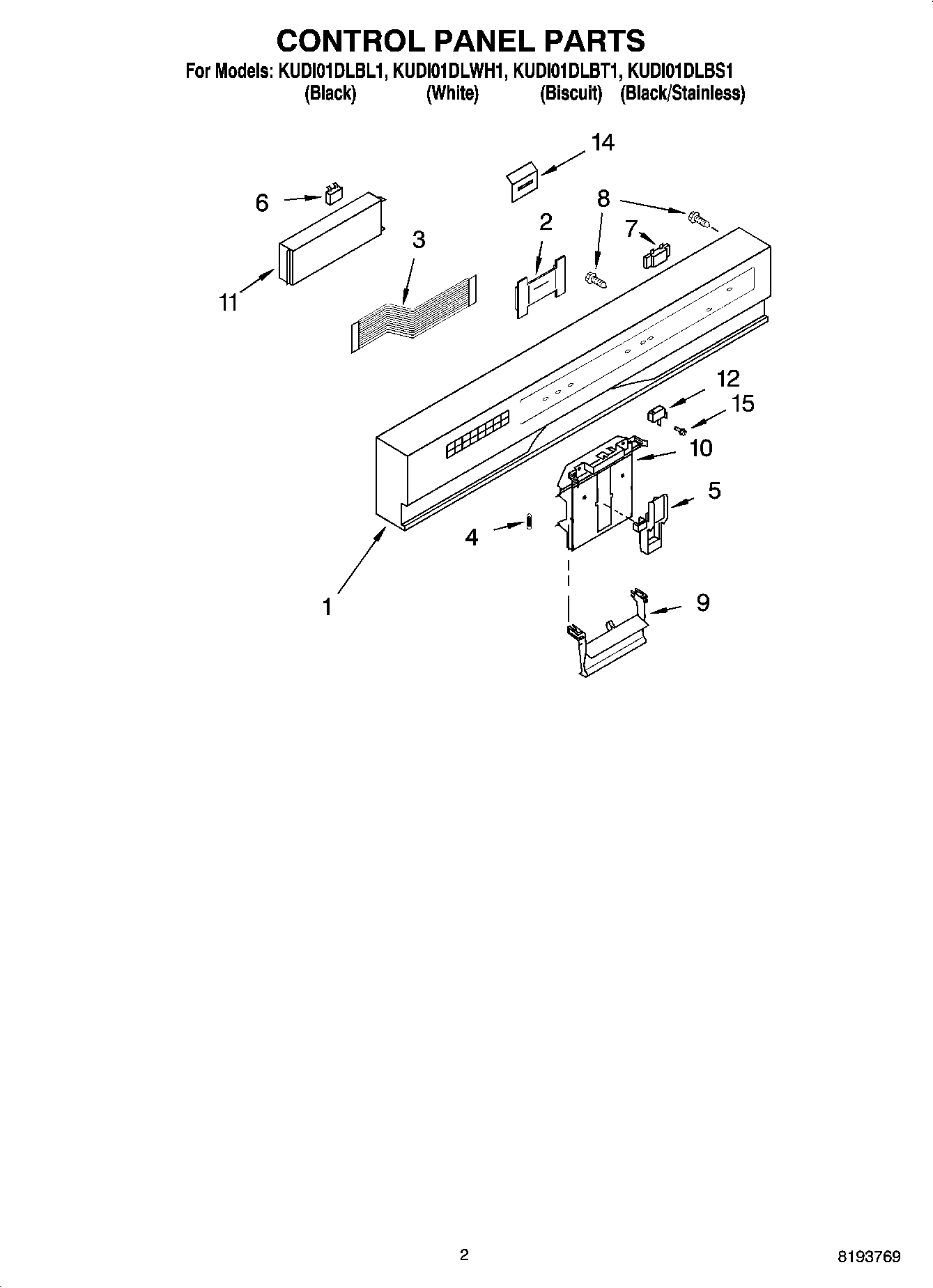 02 - CONTROL PANEL PARTS