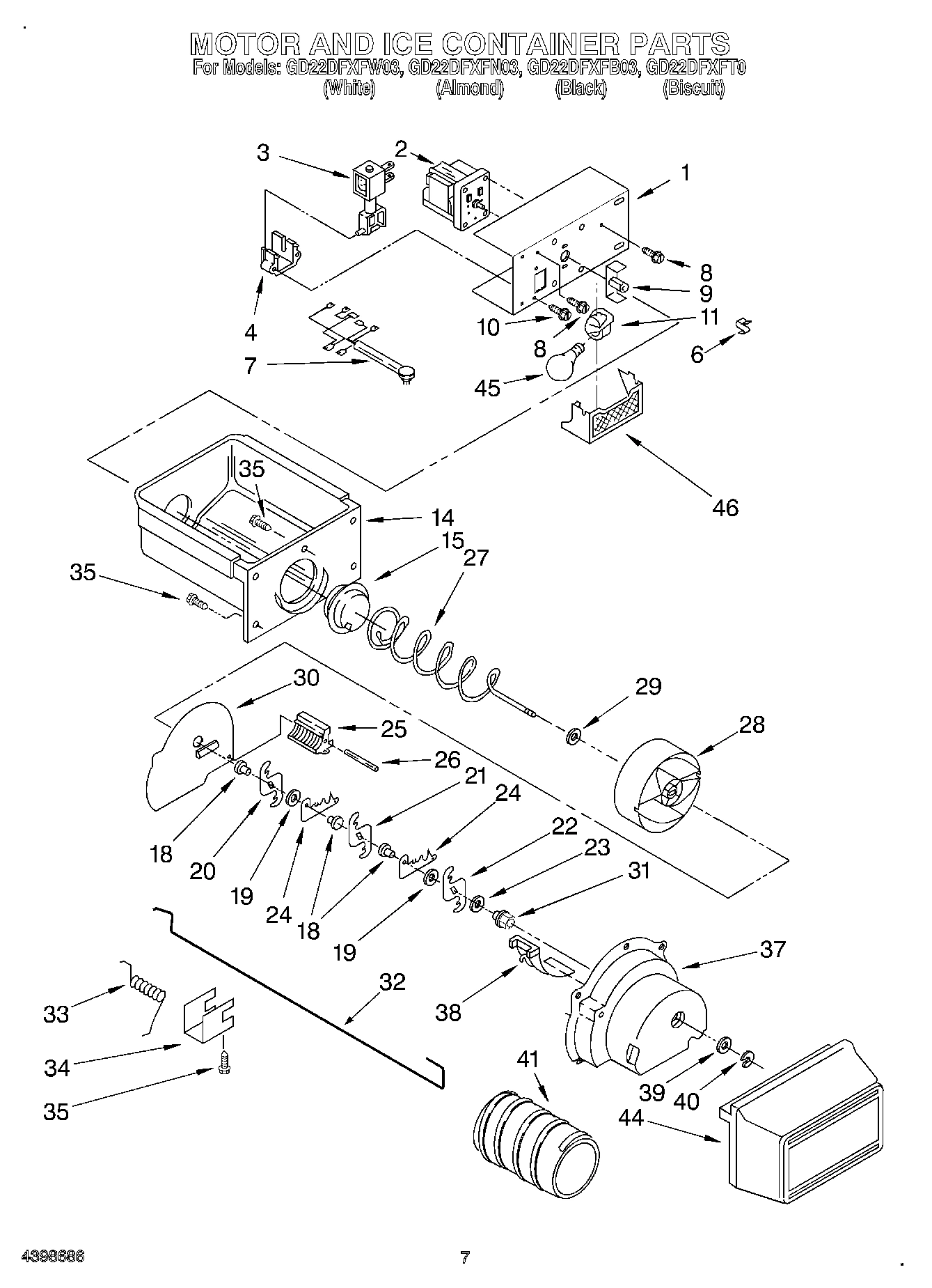 06 - MOTOR AND ICE CONTAINER