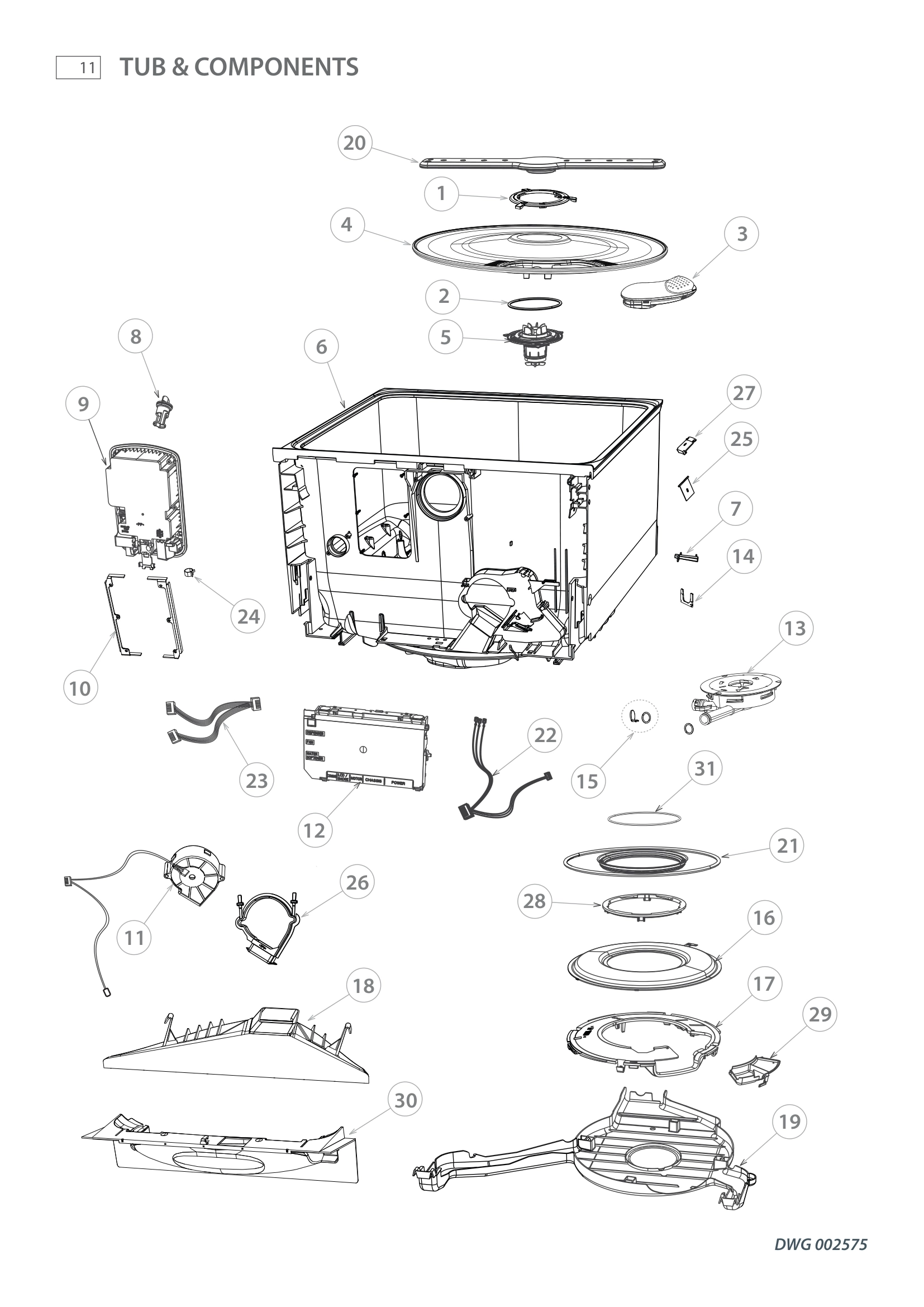TUB & COMPONENTS