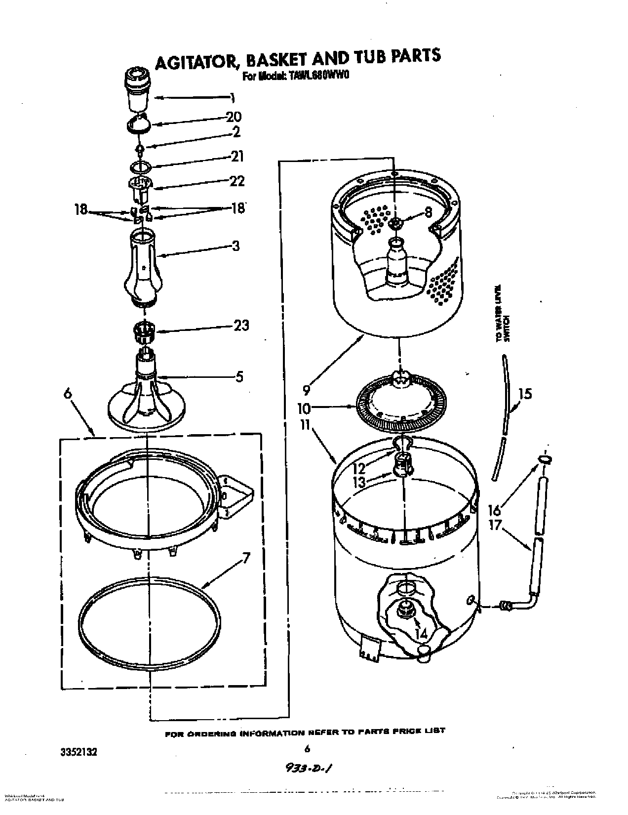 04 - AGITATOR, BASKET AND TUB