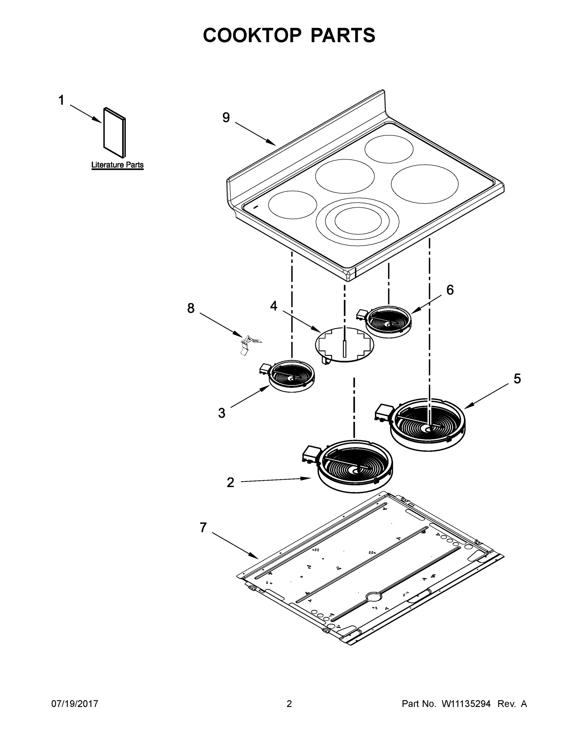 02 - COOKTOP PARTS