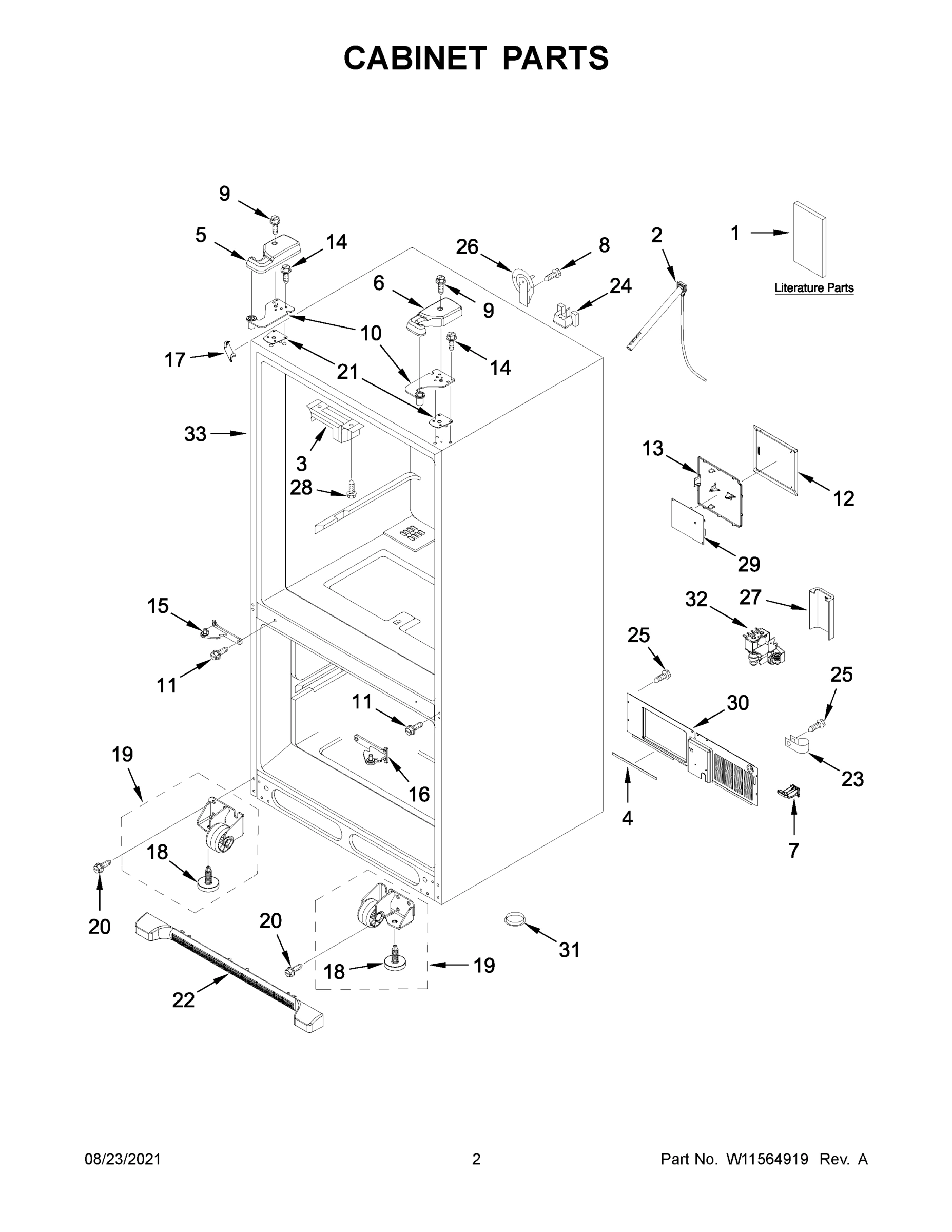 02 - CABINET PARTS