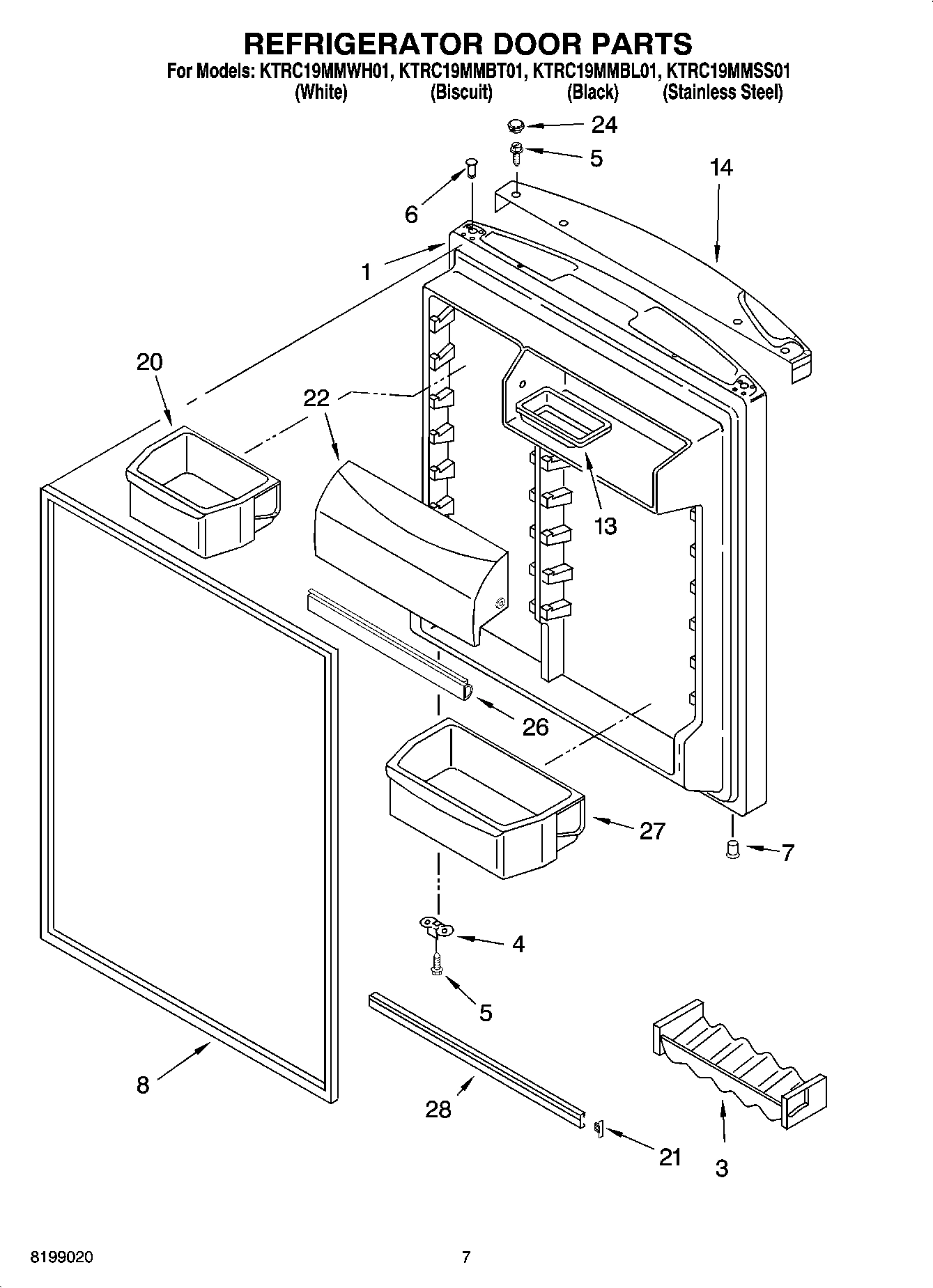 04 - REFRIGERATOR DOOR PARTS