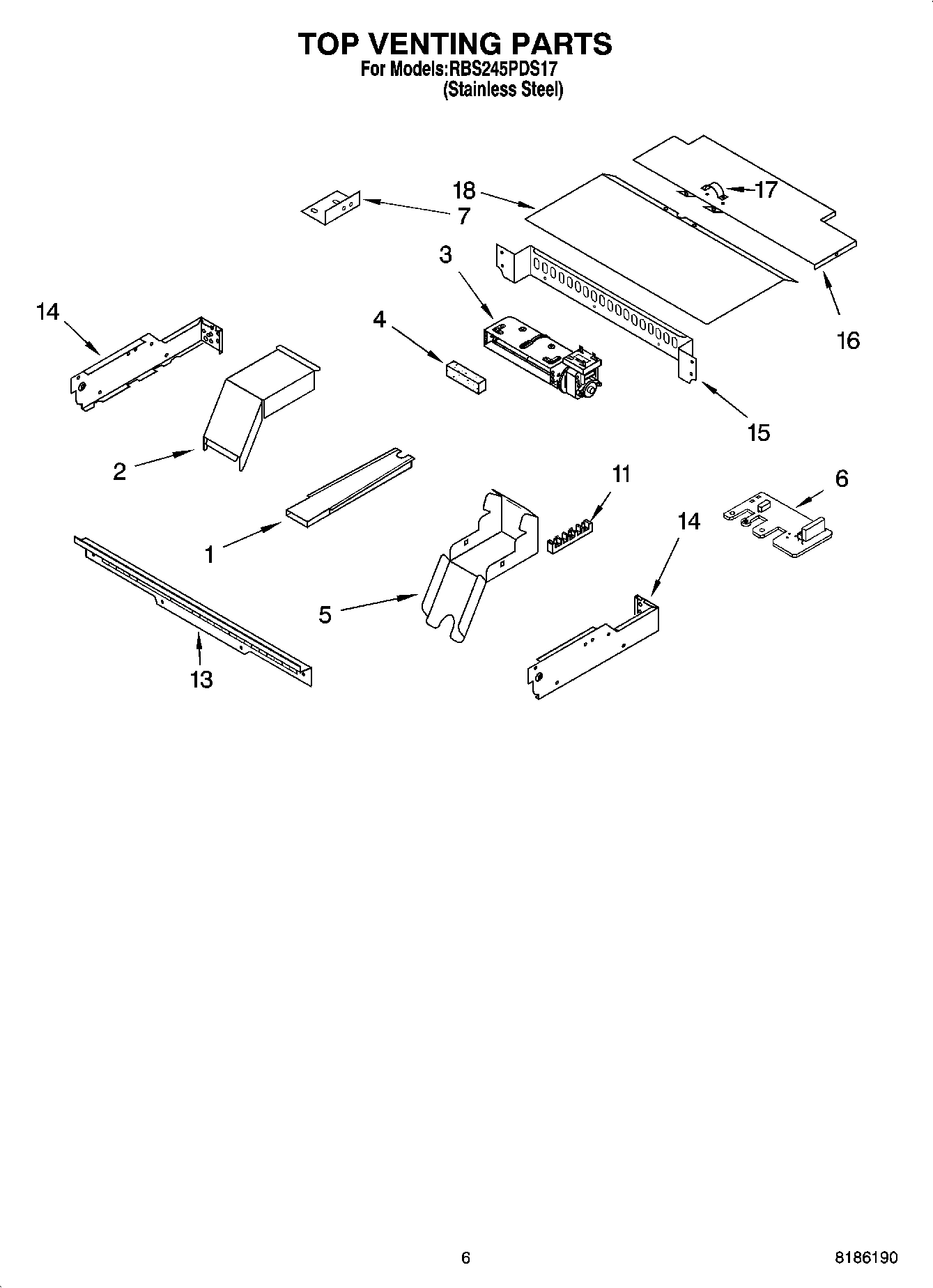 05 - TOP VENTING PARTS, OPTIONAL PARTS