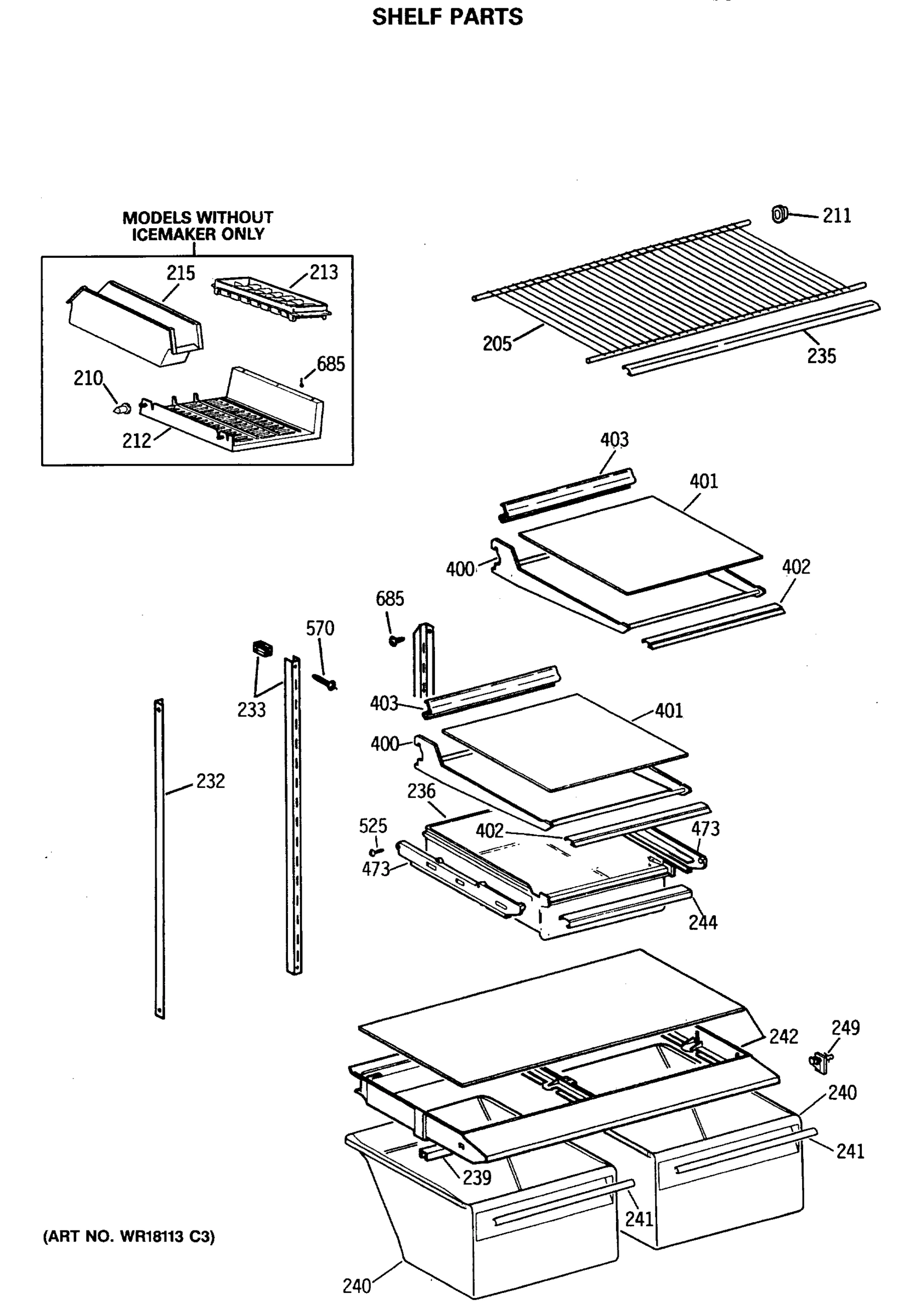 SHELF PARTS