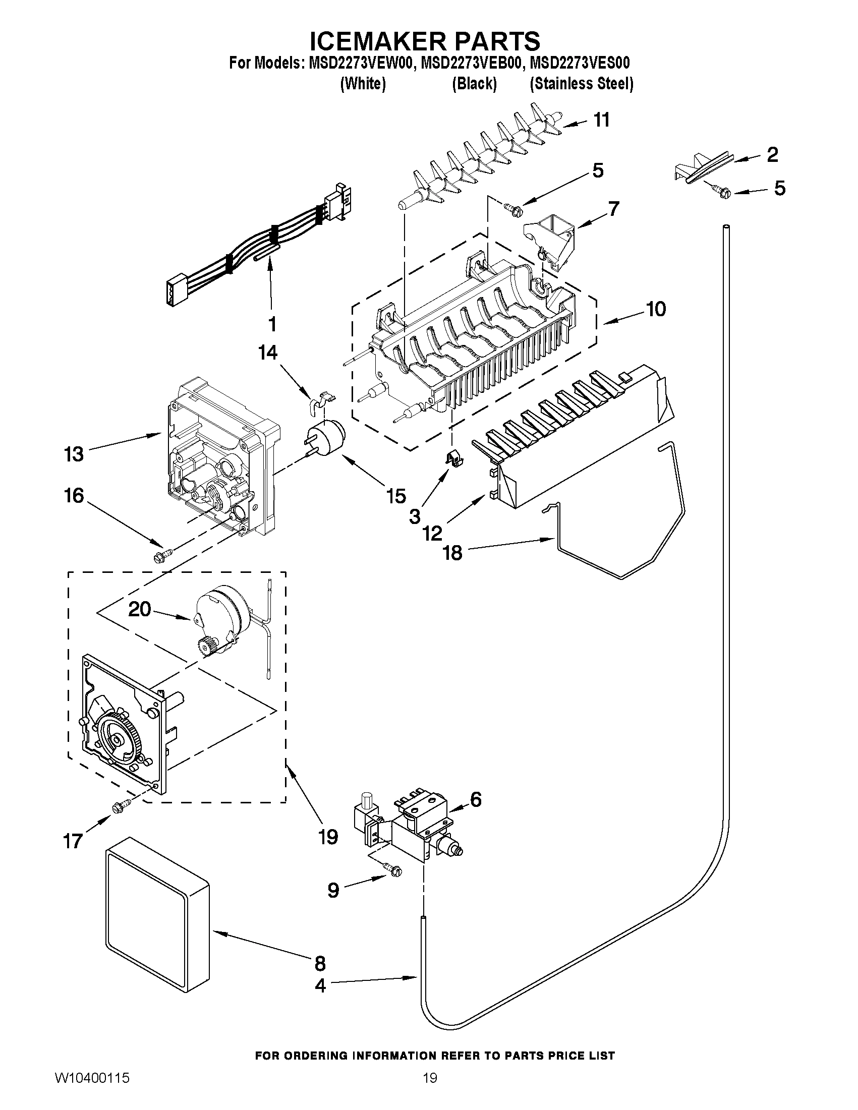 12 - ICEMAKER PARTS